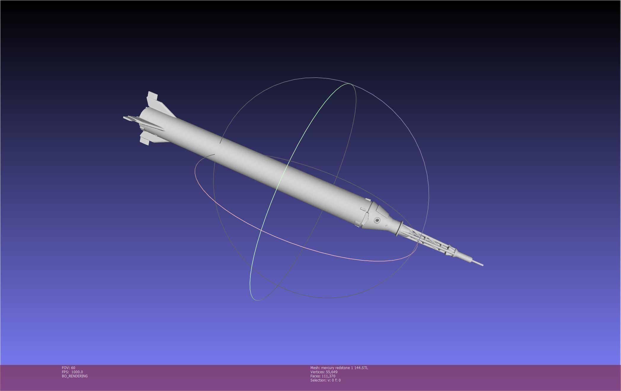 Mercury-Redstone Rocket Printable Miniature 3D print model_93