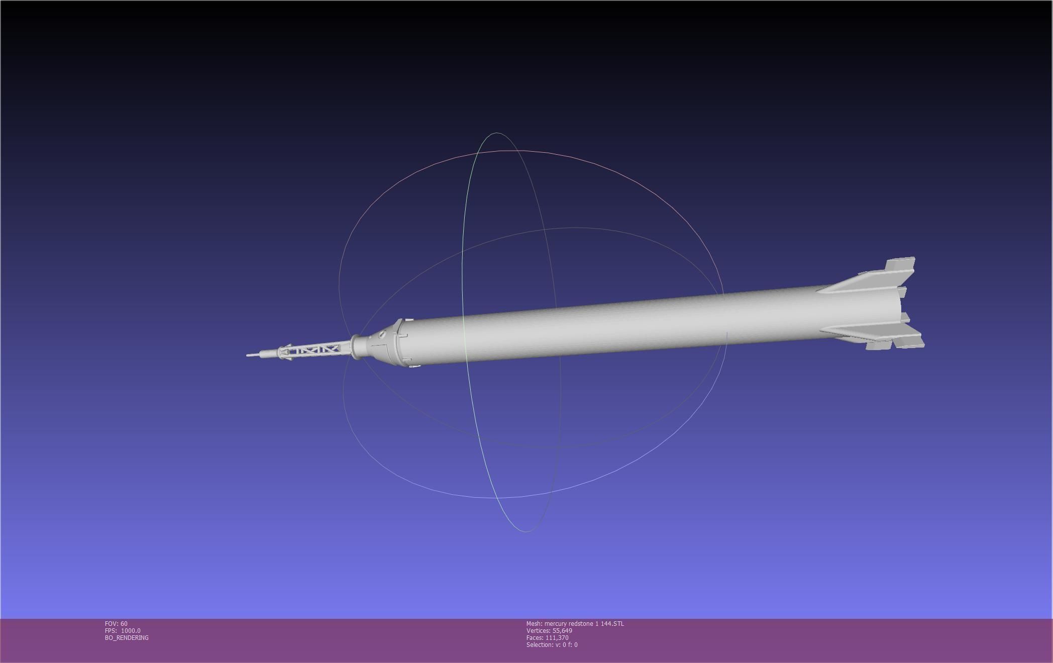 Mercury-Redstone Rocket Printable Miniature 3D print model_136