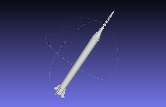 Mercury-Redstone Rocket Printable Miniature 3D print model