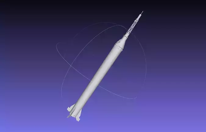 Mercury-Redstone Rocket Printable Miniature 3D print model