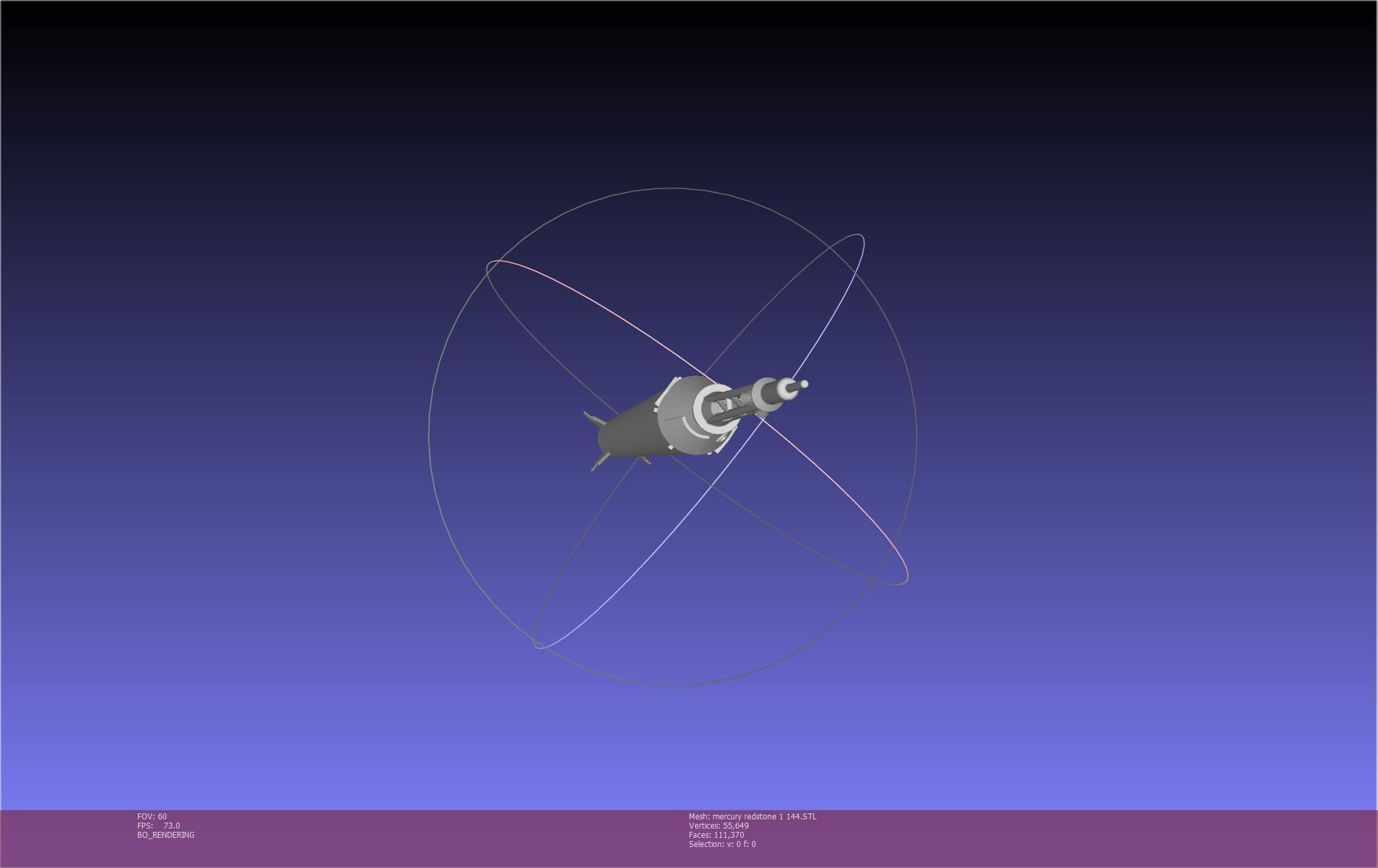 Mercury-Redstone Rocket Printable Miniature 3D print model_67