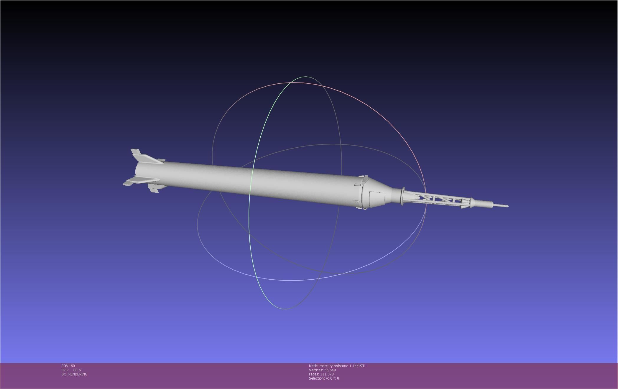 Mercury-Redstone Rocket Printable Miniature 3D print model_57