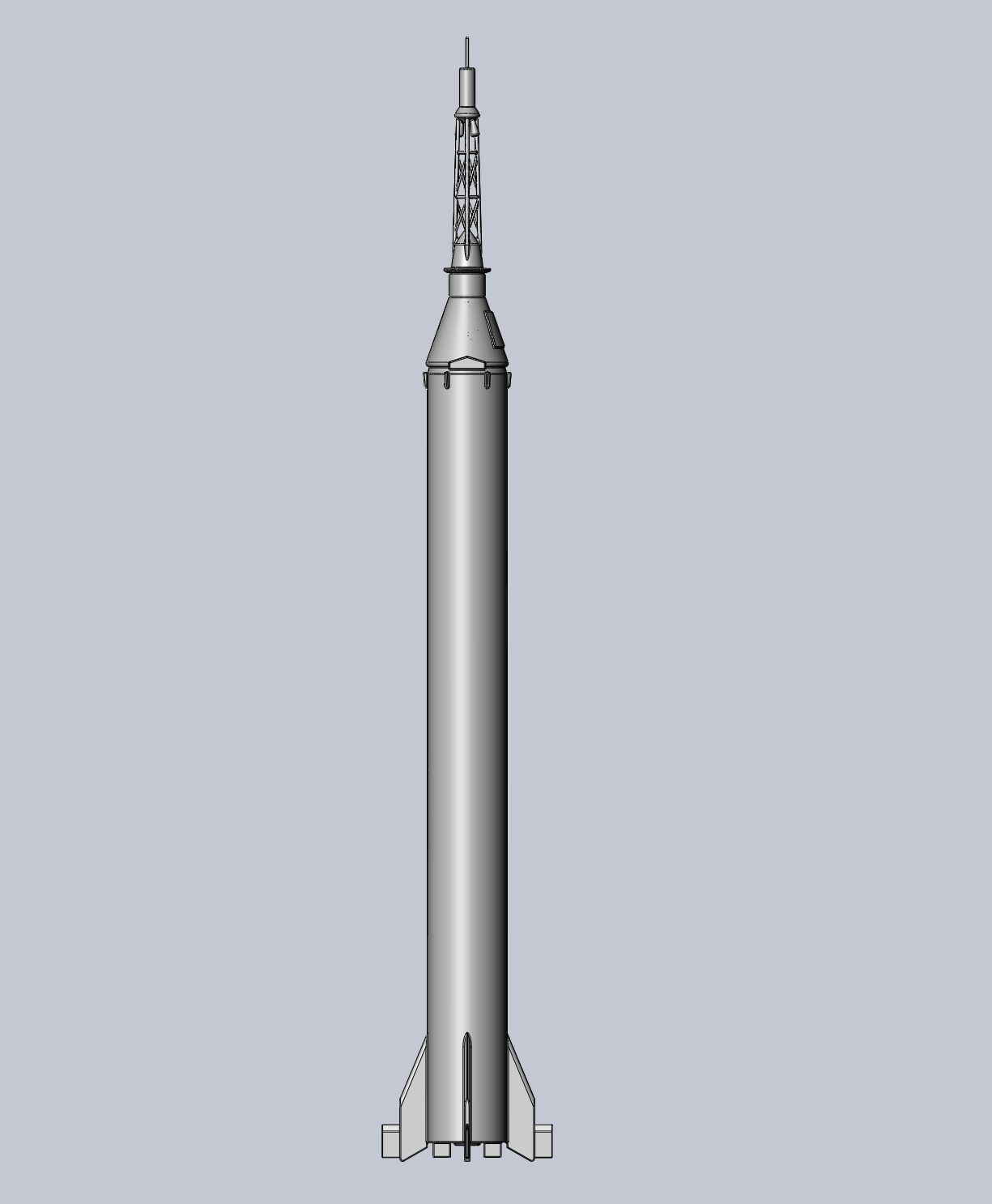 Mercury-Redstone Rocket Printable Miniature 3D print model_21