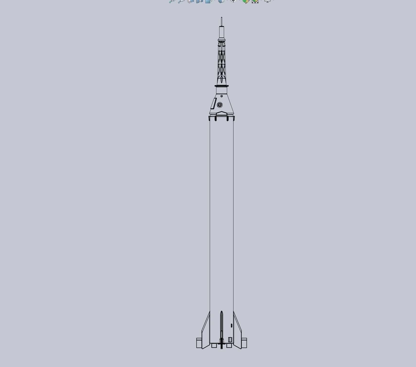 Mercury-Redstone Rocket Printable Miniature 3D print model_28