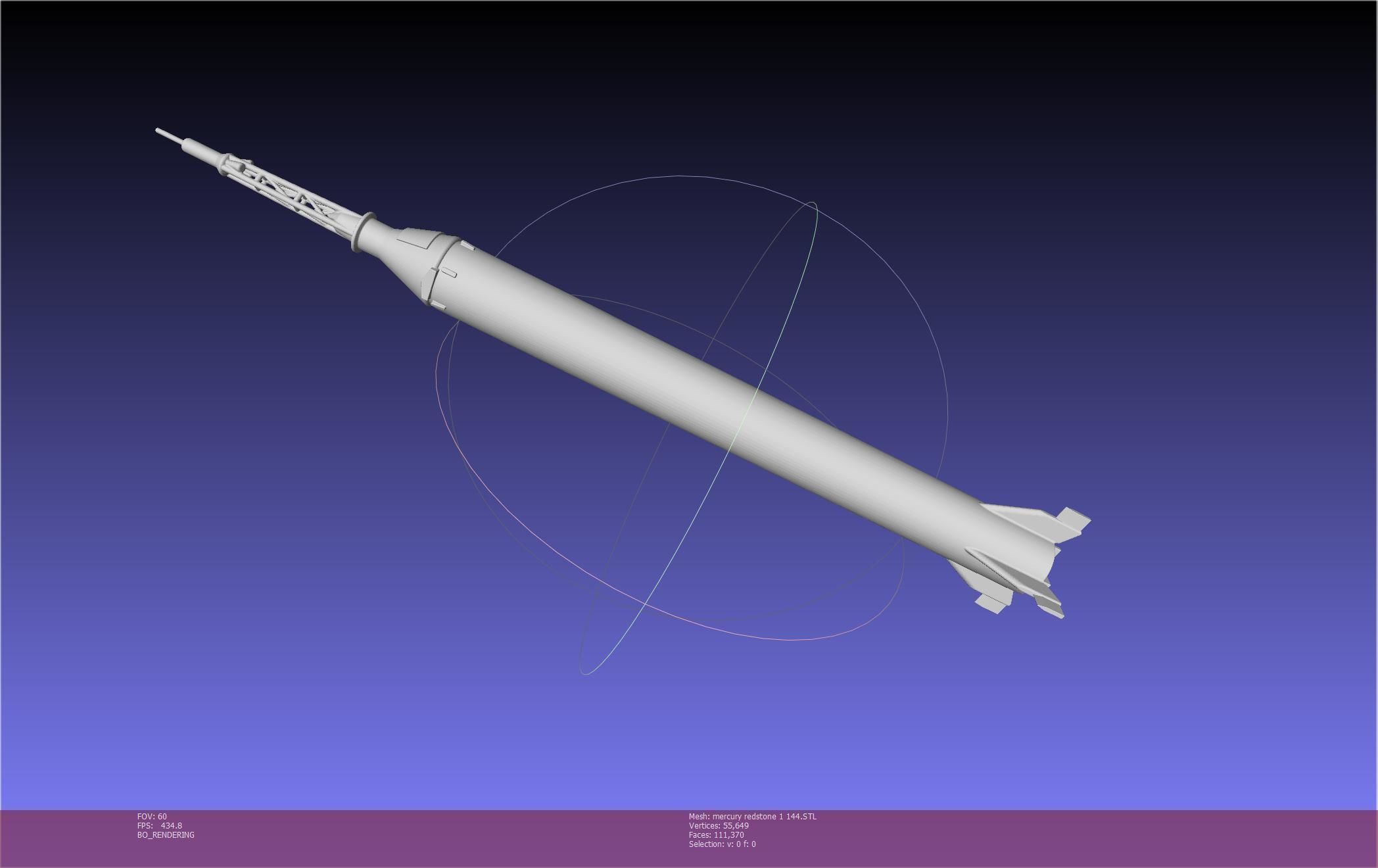 Mercury-Redstone Rocket Printable Miniature 3D print model_147