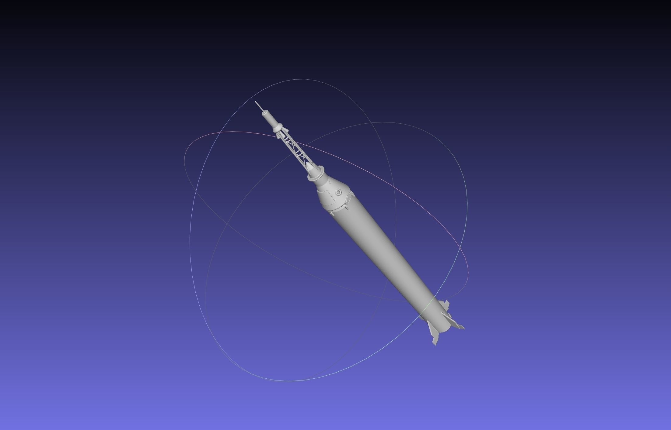Mercury-Redstone Rocket Printable Miniature 3D print model_13