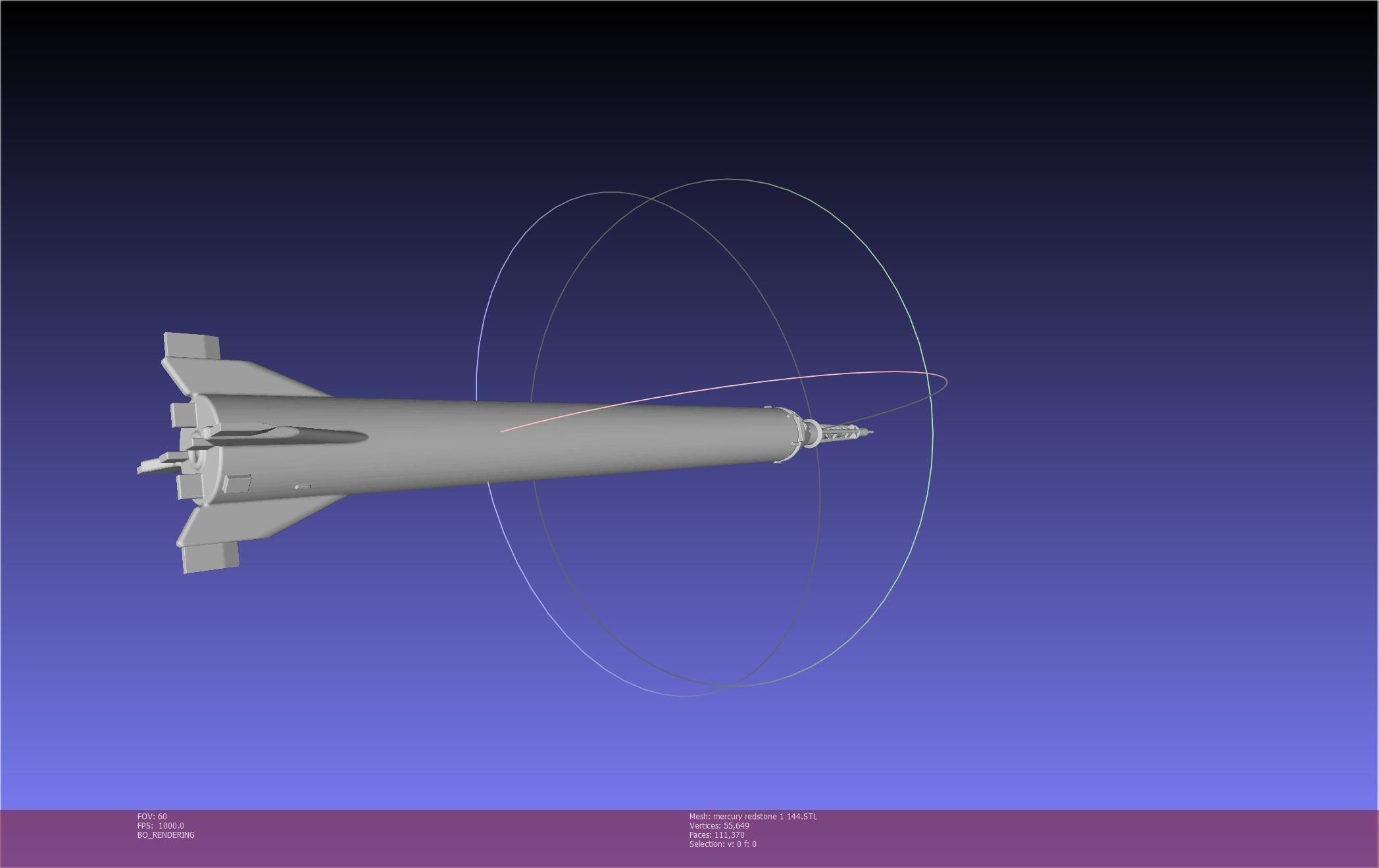 Mercury-Redstone Rocket Printable Miniature 3D print model_110