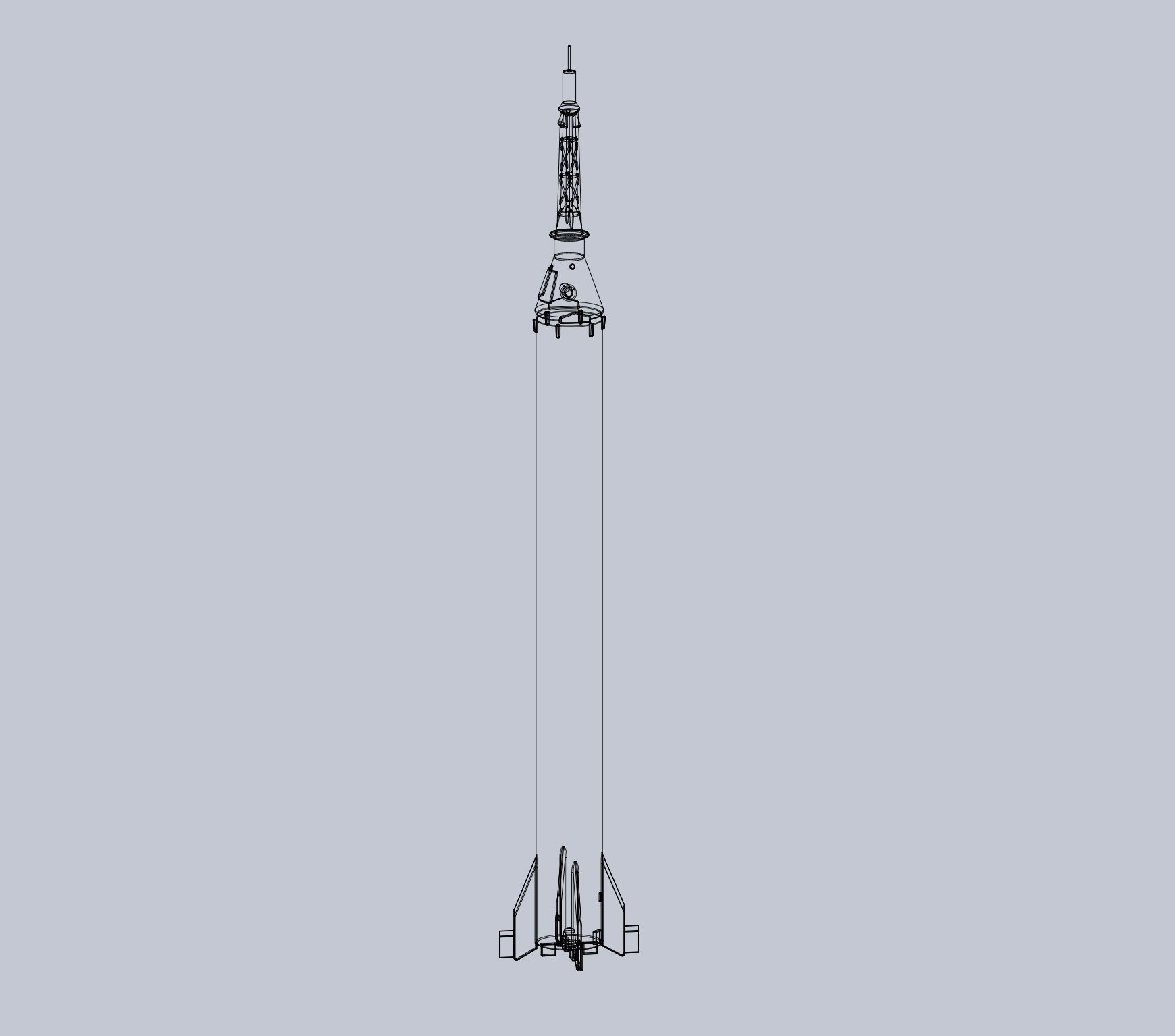 Mercury-Redstone Rocket Printable Miniature 3D print model_29