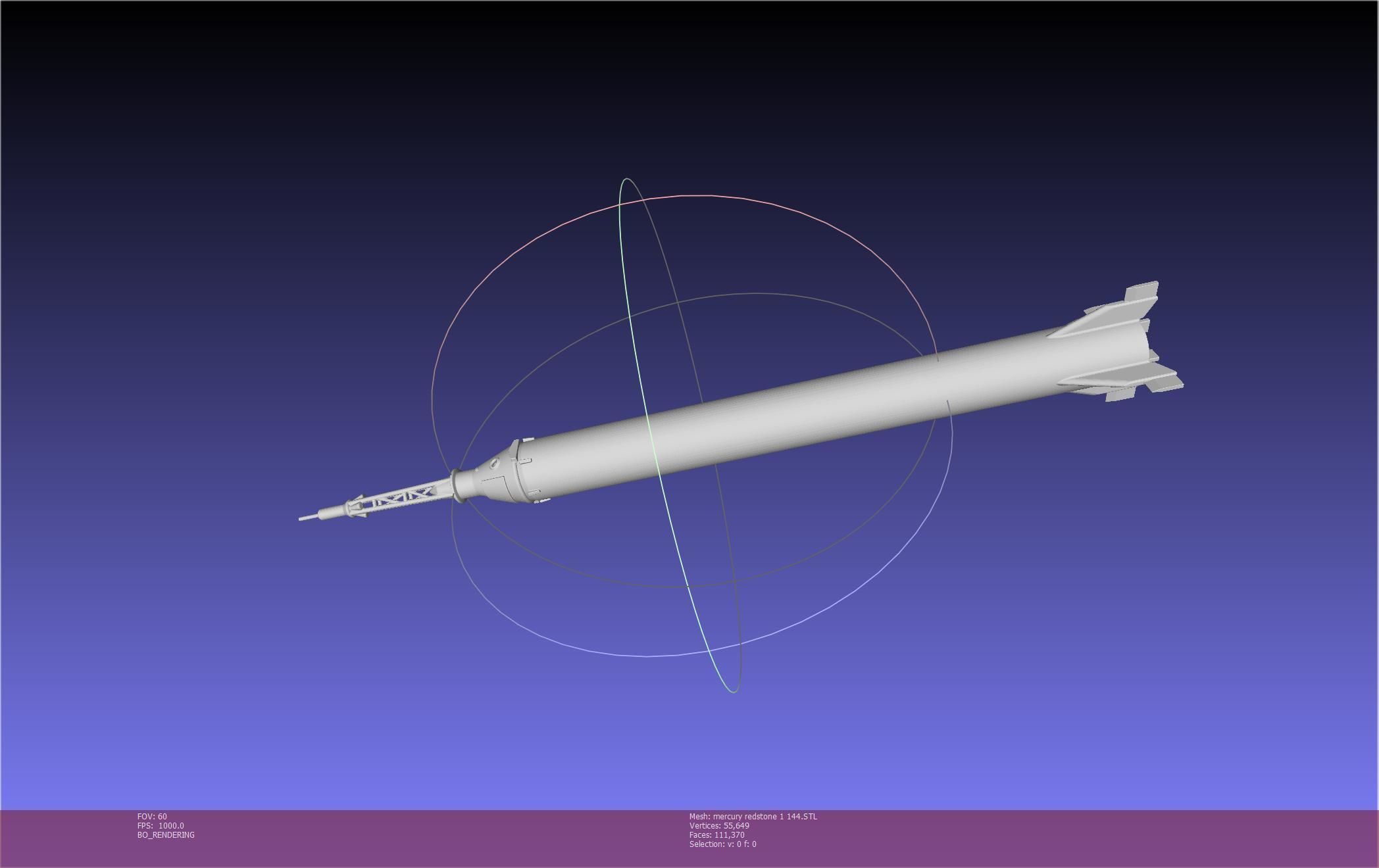 Mercury-Redstone Rocket Printable Miniature 3D print model_134