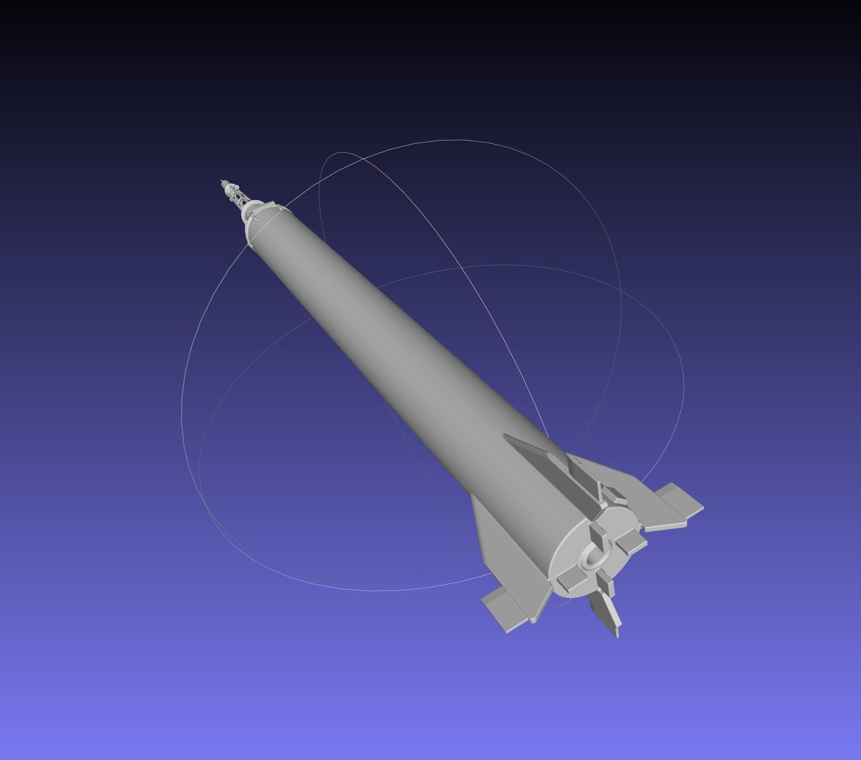 Mercury-Redstone Rocket Printable Miniature 3D print model_7