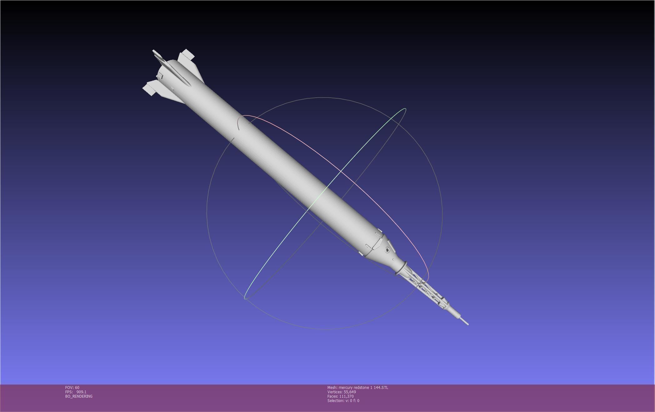 Mercury-Redstone Rocket Printable Miniature 3D print model_95