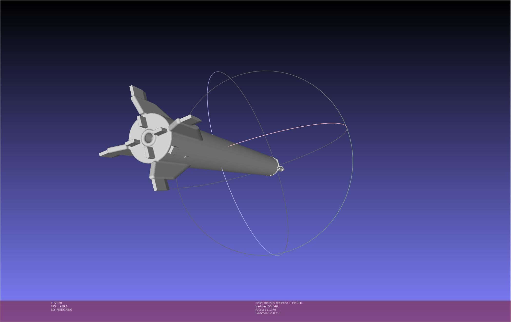 Mercury-Redstone Rocket Printable Miniature 3D print model_113