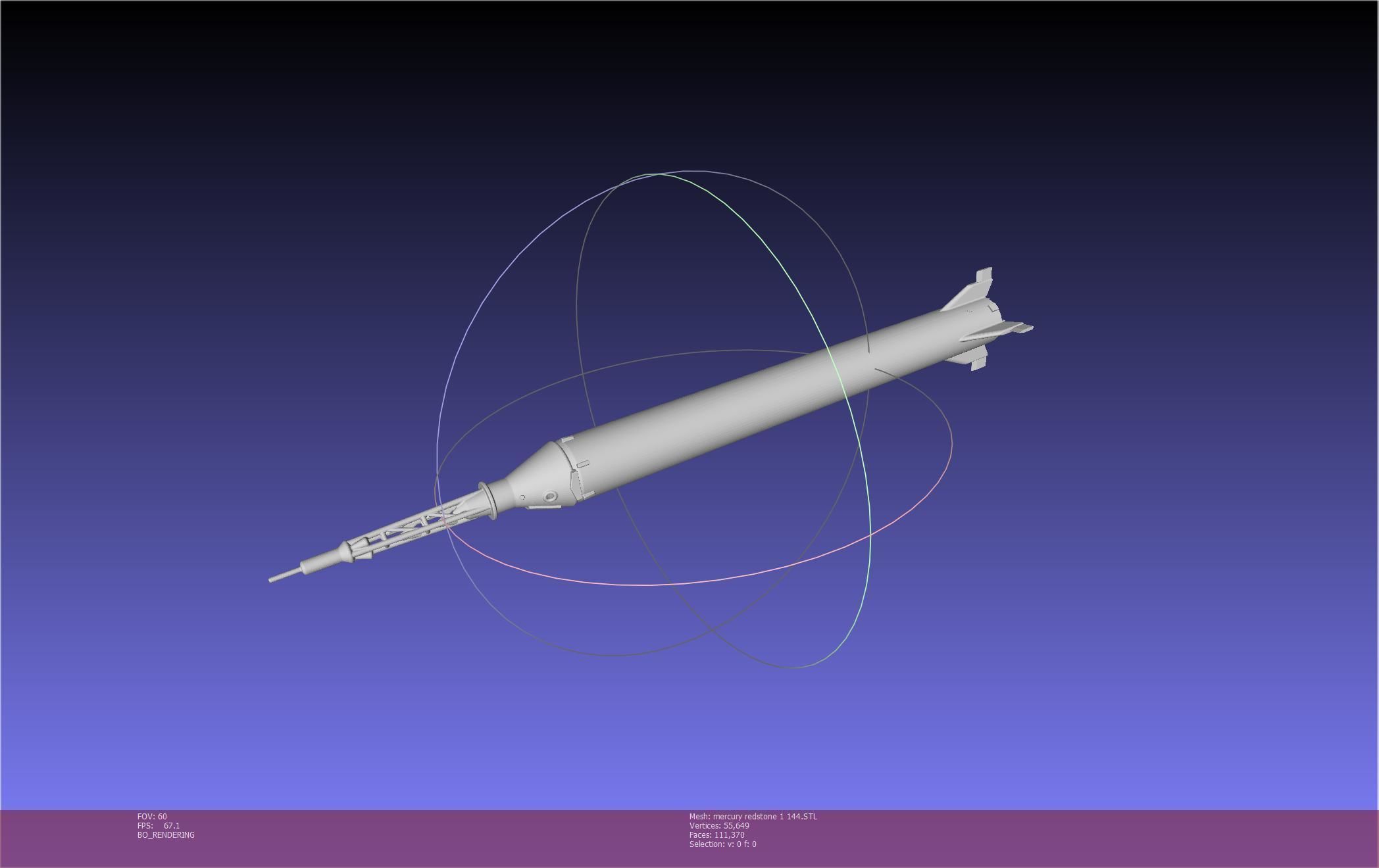 Mercury-Redstone Rocket Printable Miniature 3D print model_85