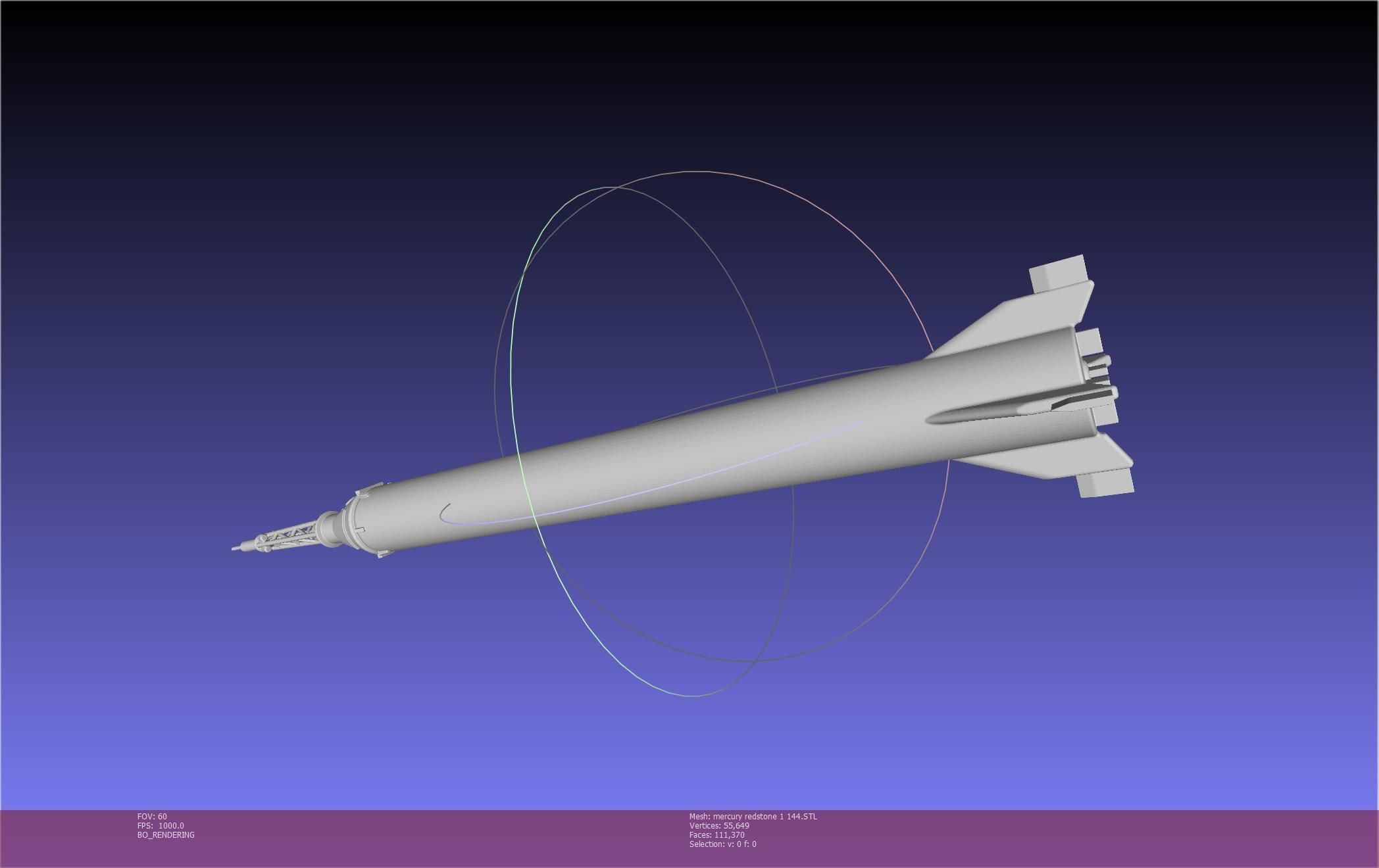 Mercury-Redstone Rocket Printable Miniature 3D print model_139