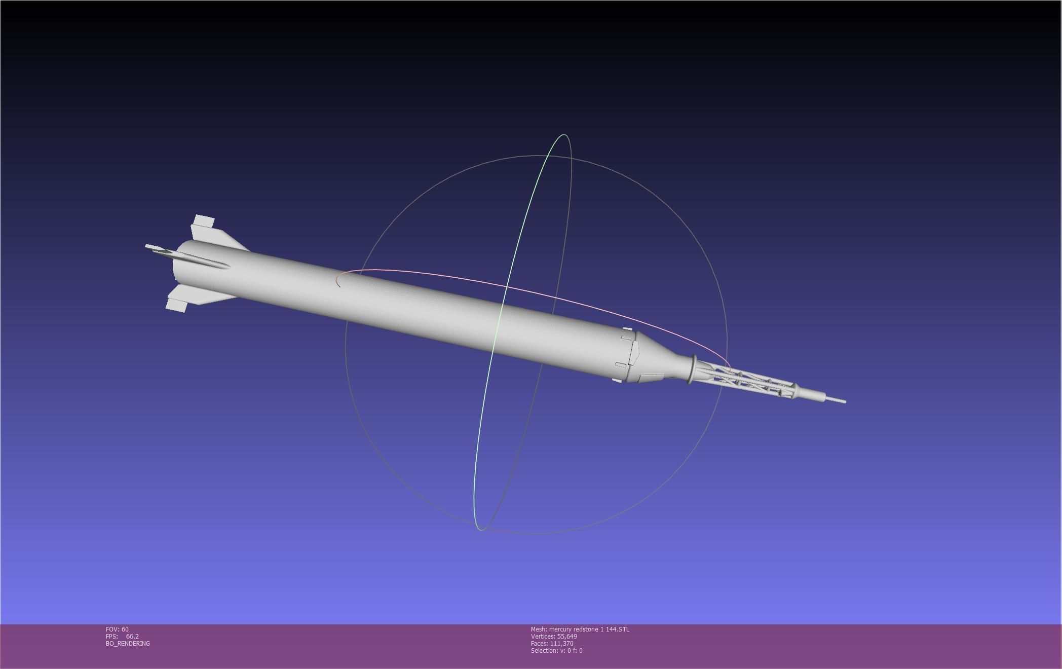 Mercury-Redstone Rocket Printable Miniature 3D print model_89