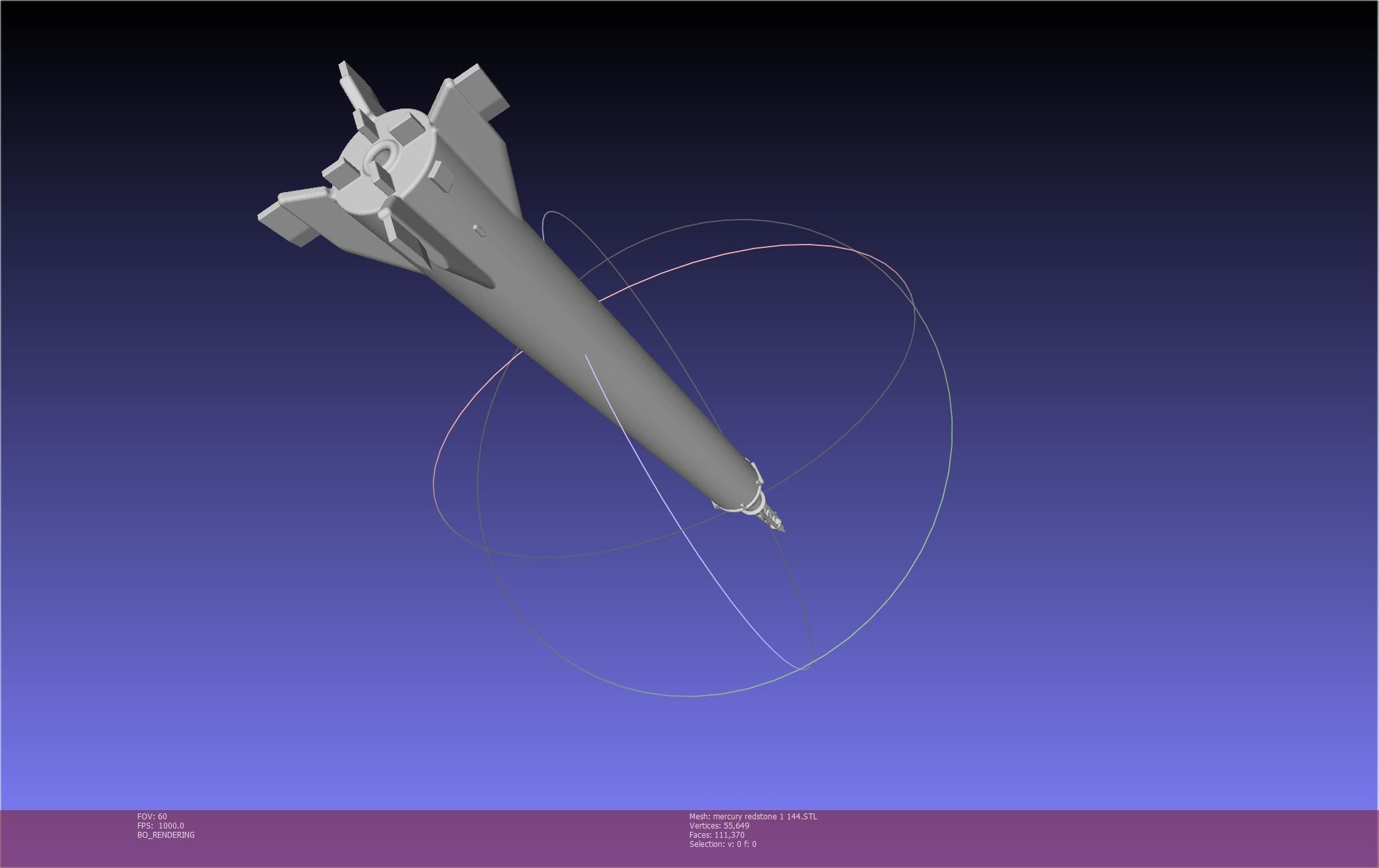 Mercury-Redstone Rocket Printable Miniature 3D print model_124