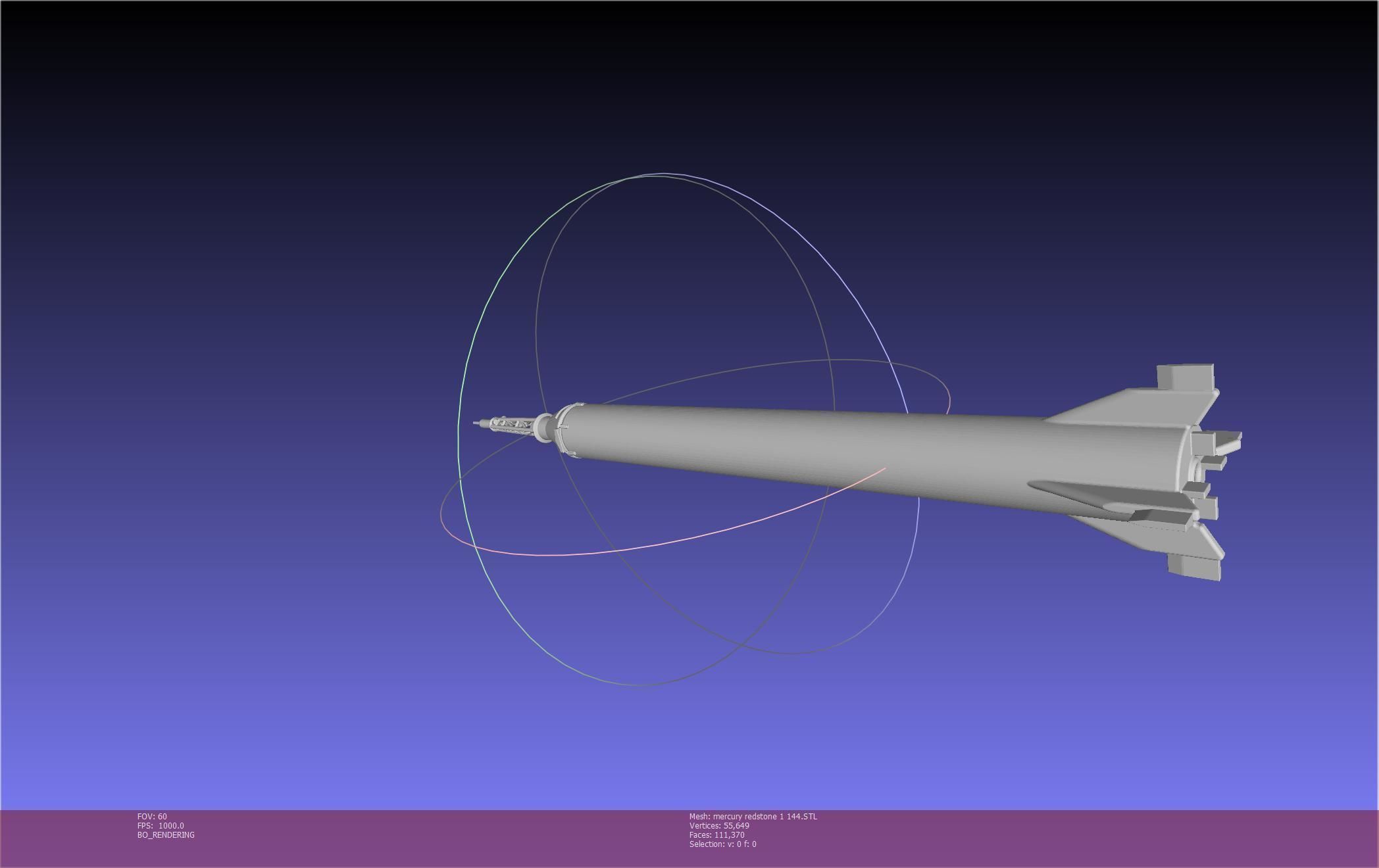 Mercury-Redstone Rocket Printable Miniature 3D print model_114