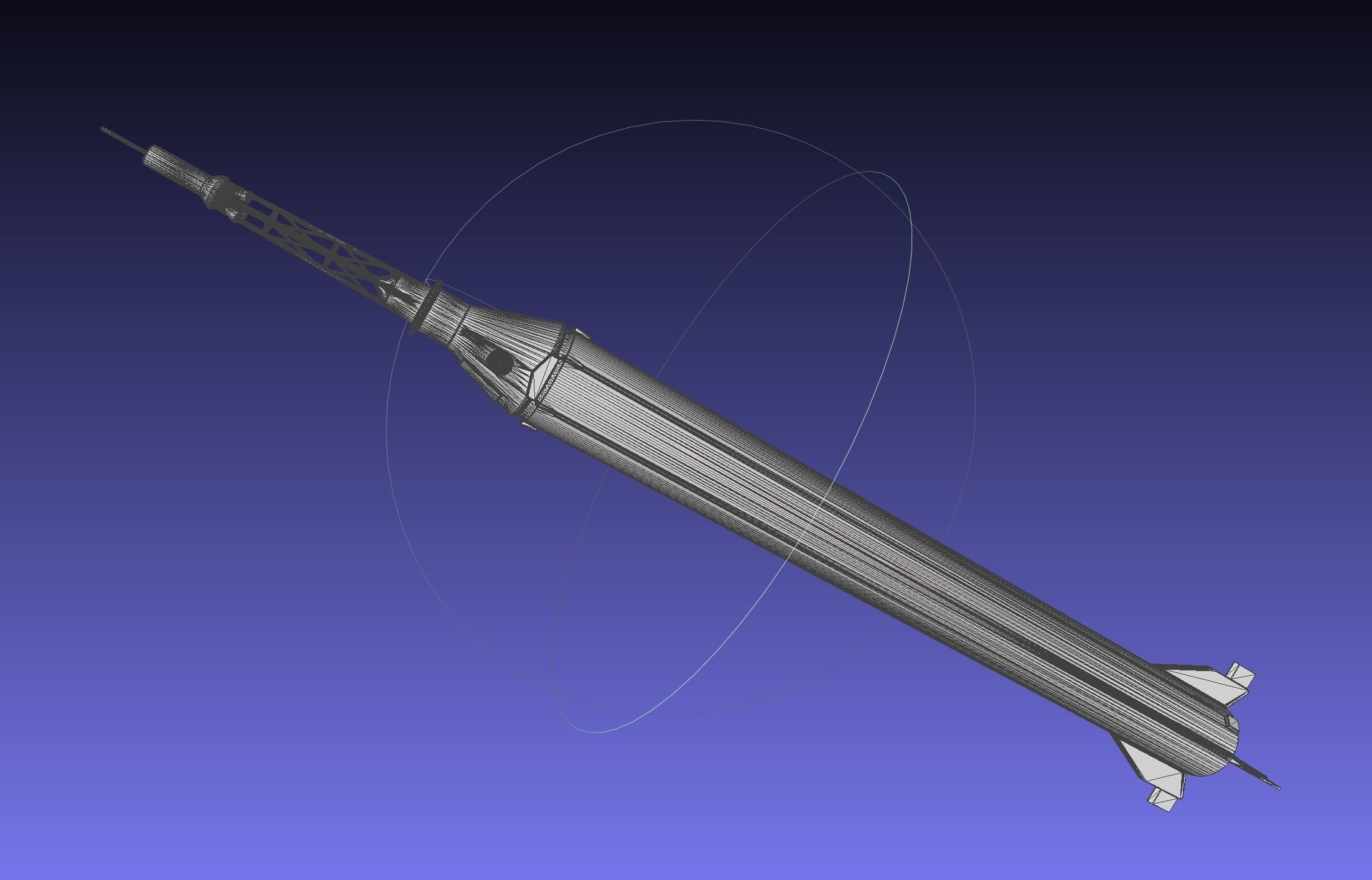 Mercury-Redstone Rocket Printable Miniature 3D print model_9