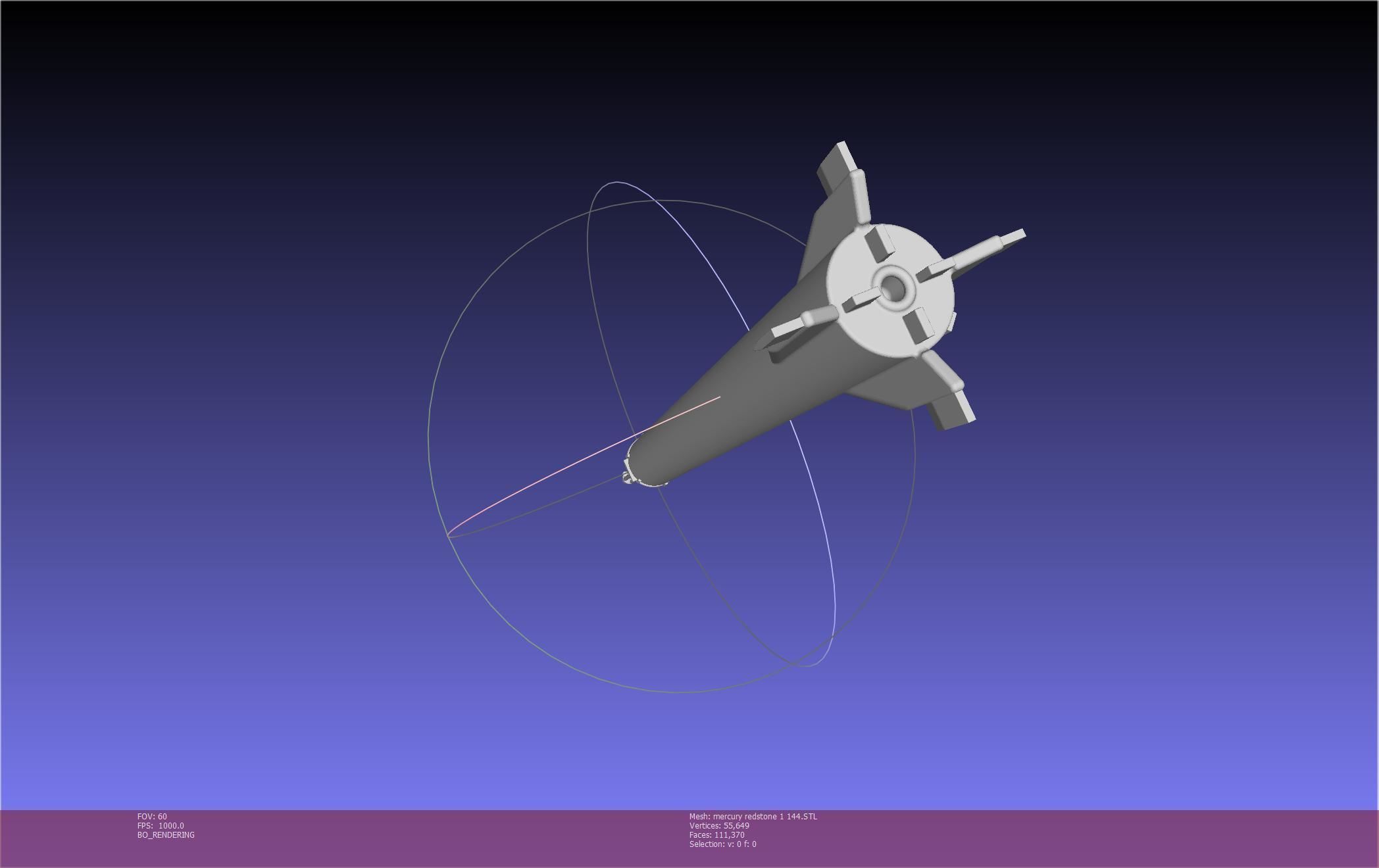 Mercury-Redstone Rocket Printable Miniature 3D print model_121