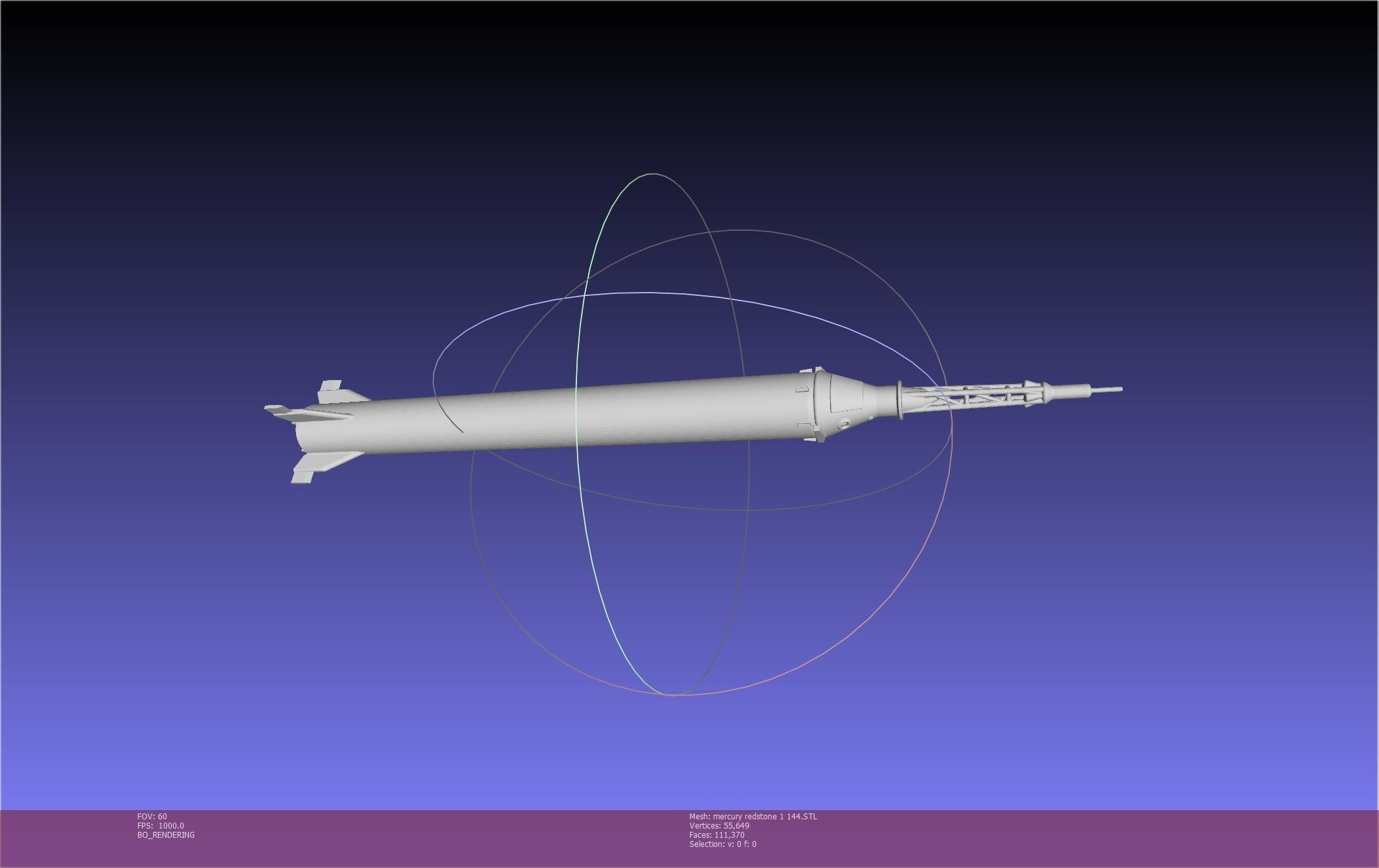 Mercury-Redstone Rocket Printable Miniature 3D print model_105