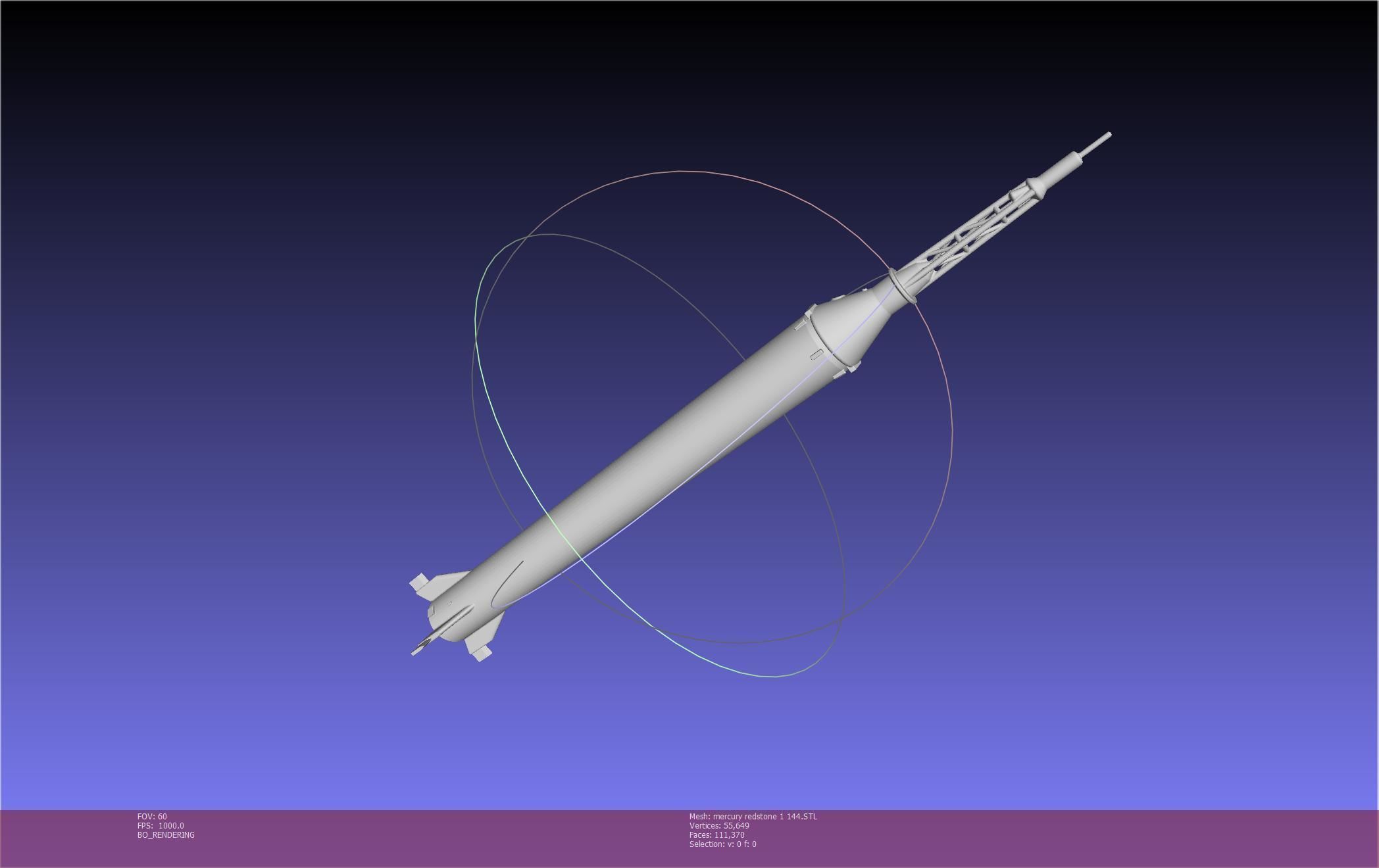 Mercury-Redstone Rocket Printable Miniature 3D print model_129
