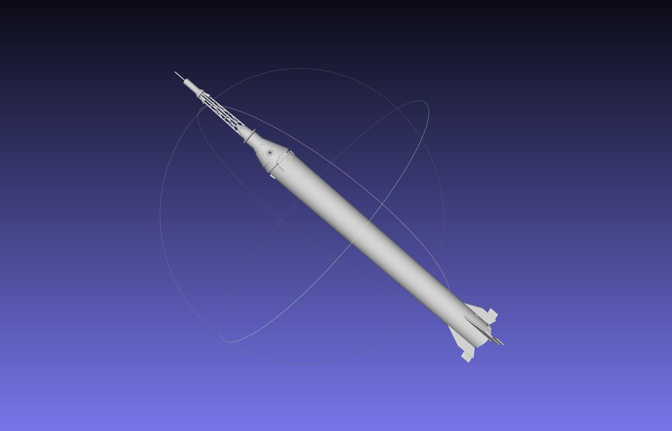 Mercury-Redstone Rocket Printable Miniature 3D print model_11