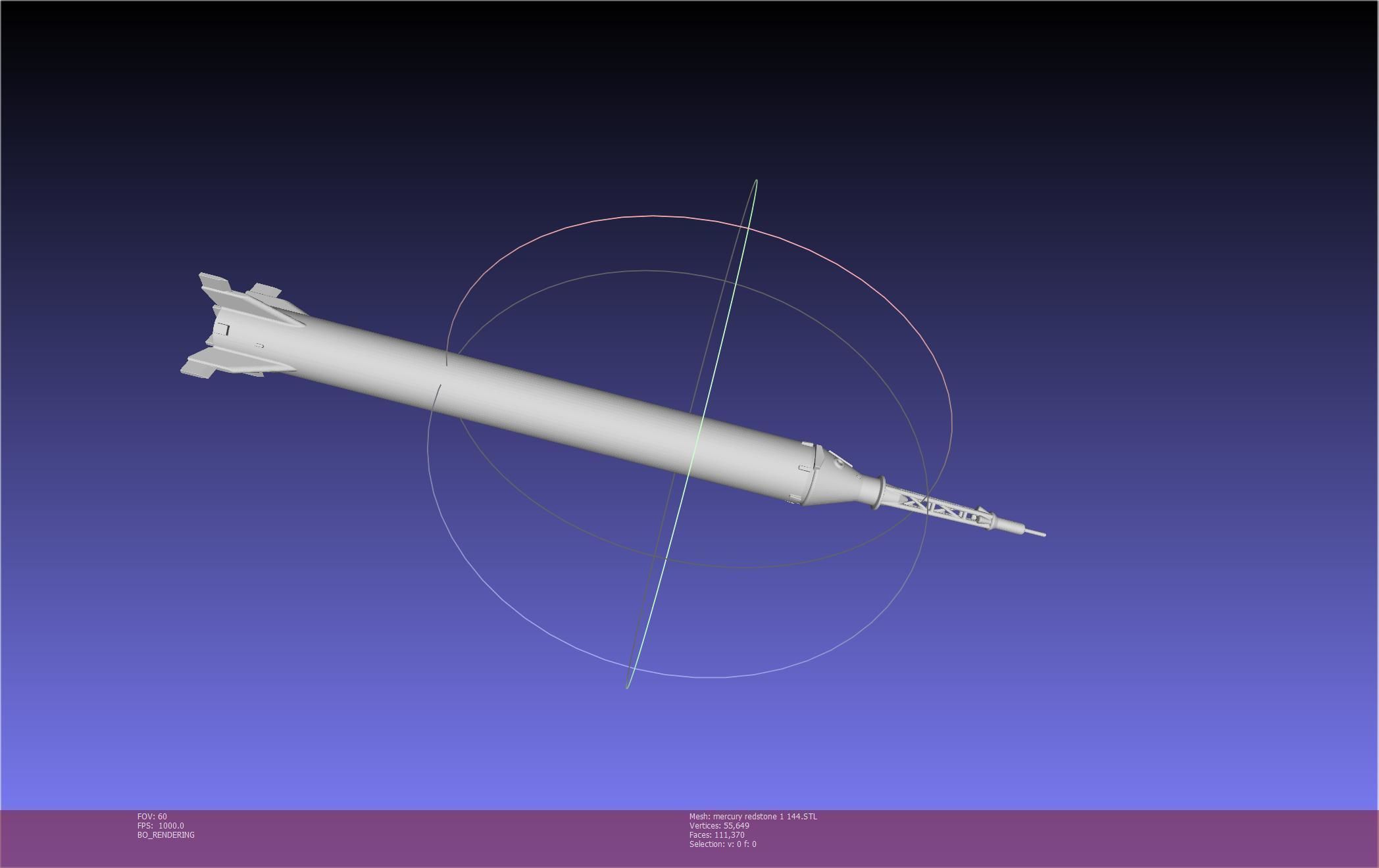 Mercury-Redstone Rocket Printable Miniature 3D print model_108