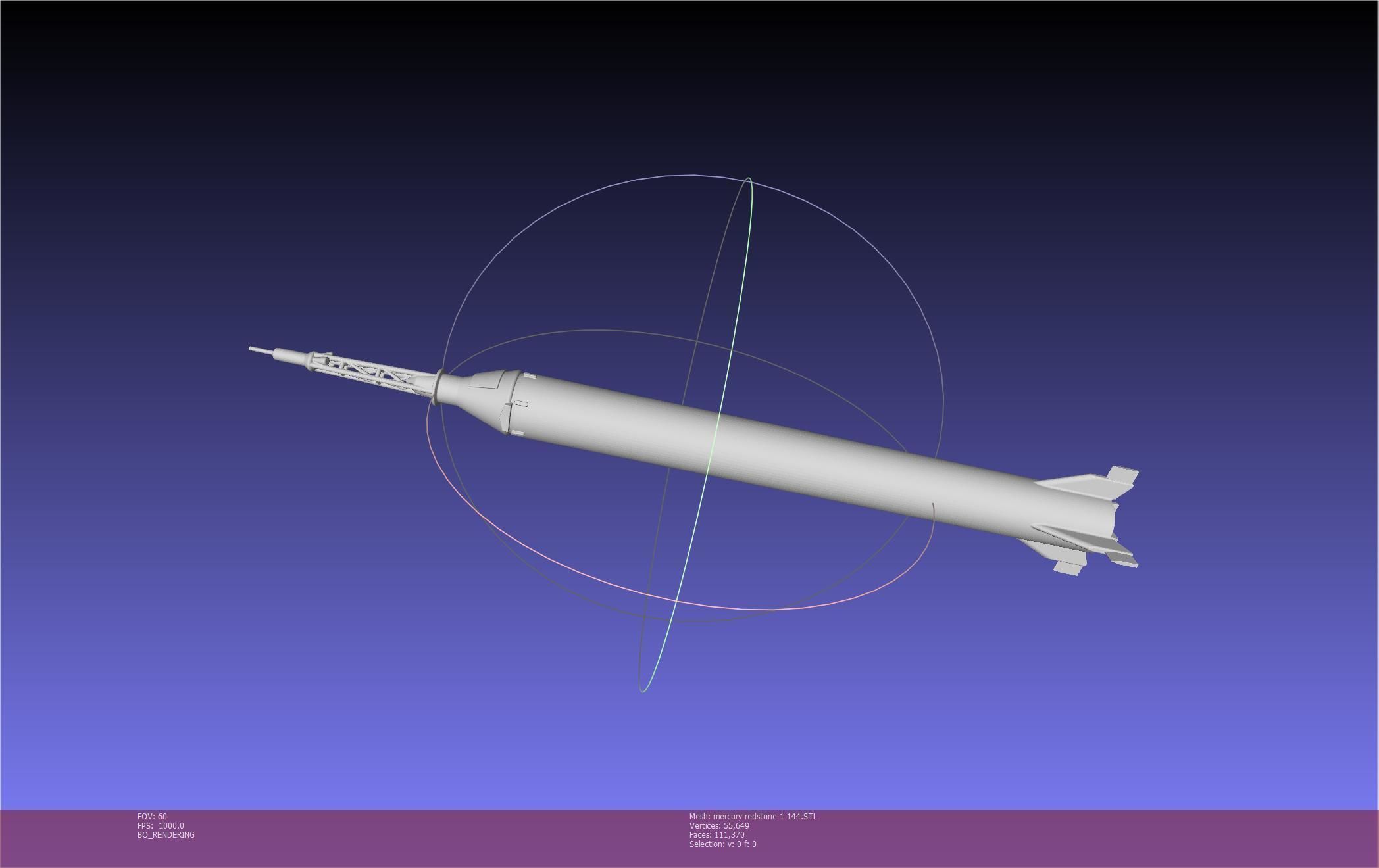 Mercury-Redstone Rocket Printable Miniature 3D print model_127