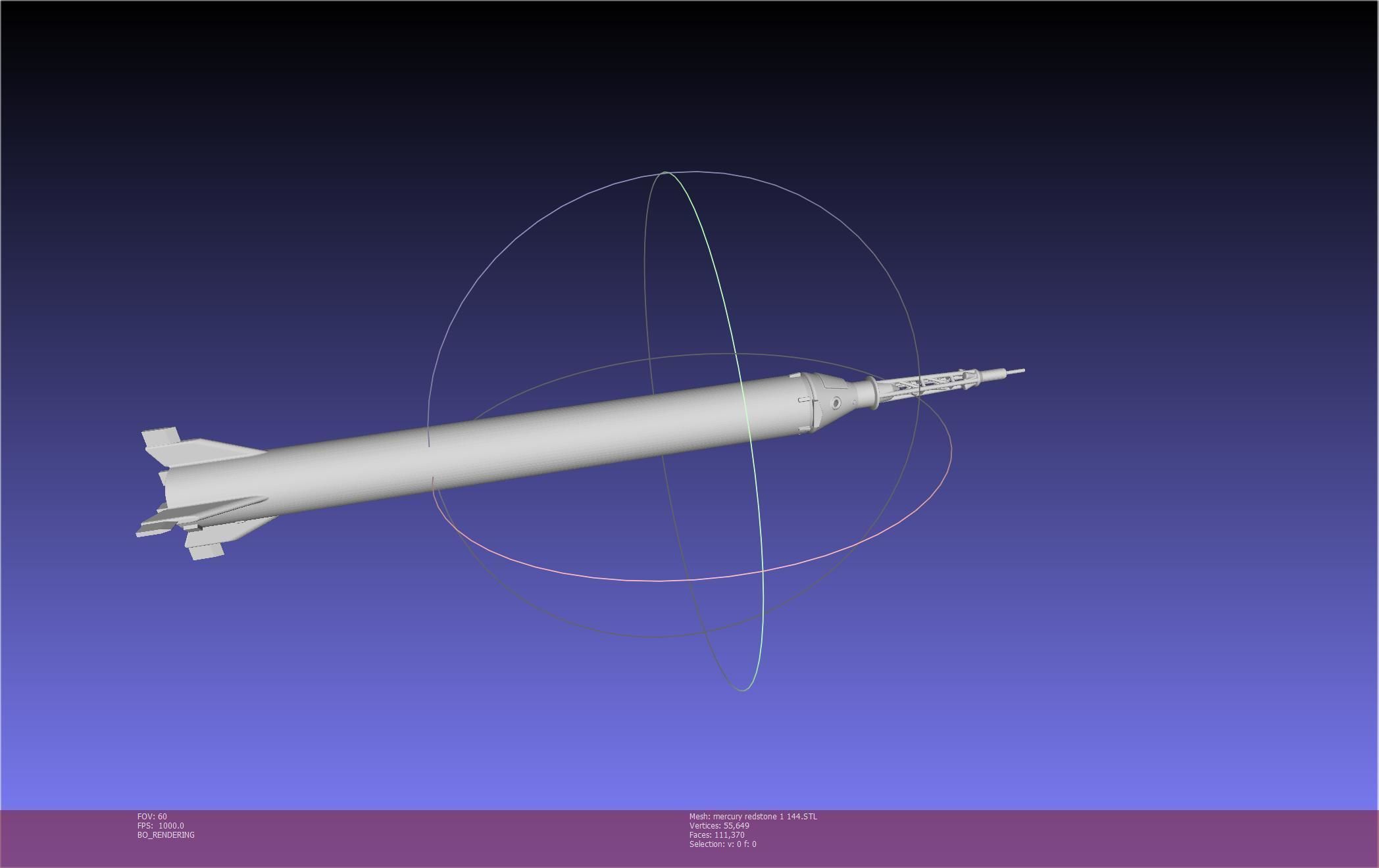 Mercury-Redstone Rocket Printable Miniature 3D print model_102