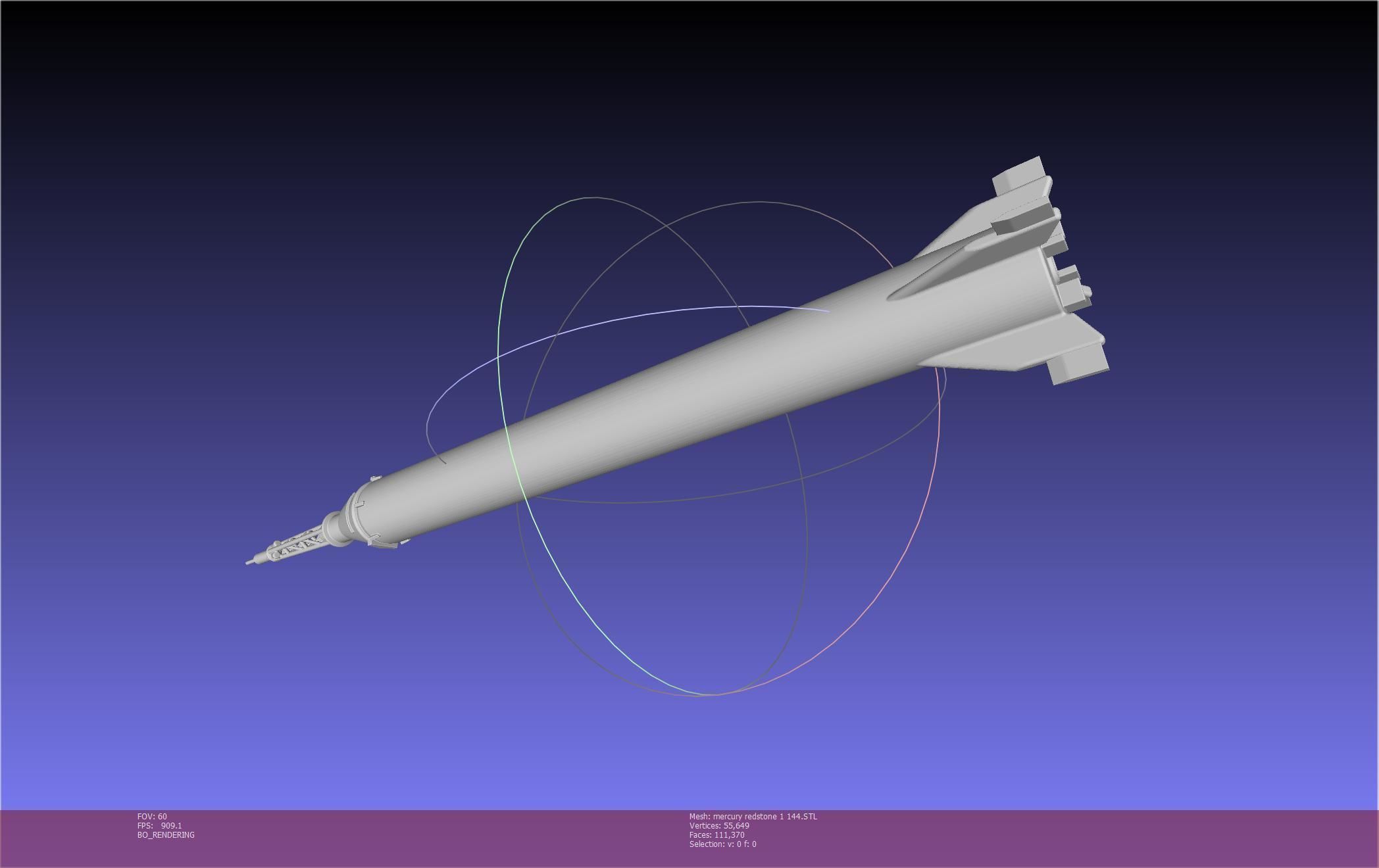 Mercury-Redstone Rocket Printable Miniature 3D print model_142