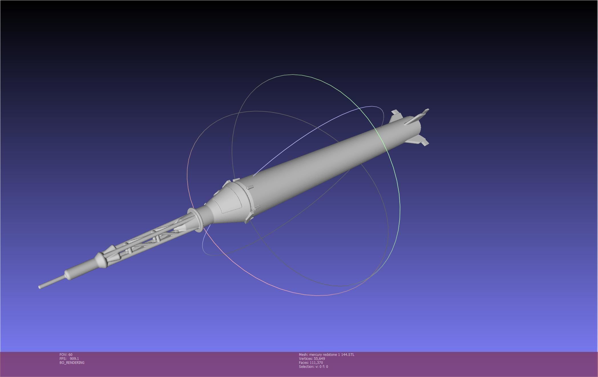 Mercury-Redstone Rocket Printable Miniature 3D print model_144