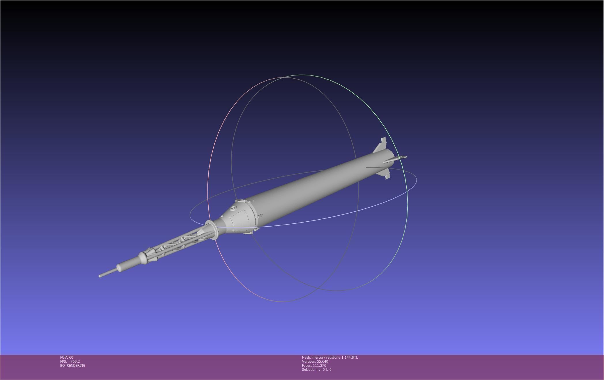 Mercury-Redstone Rocket Printable Miniature 3D print model_133