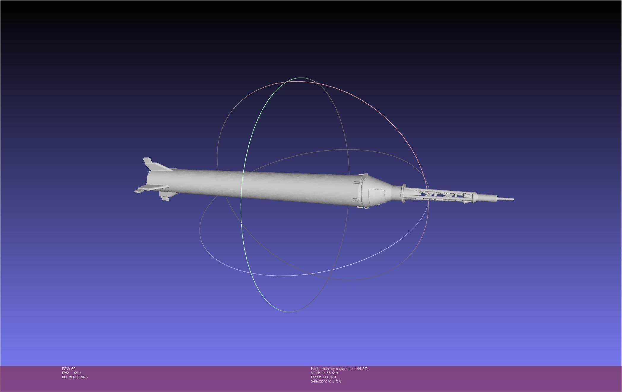 Mercury-Redstone Rocket Printable Miniature 3D print model_73