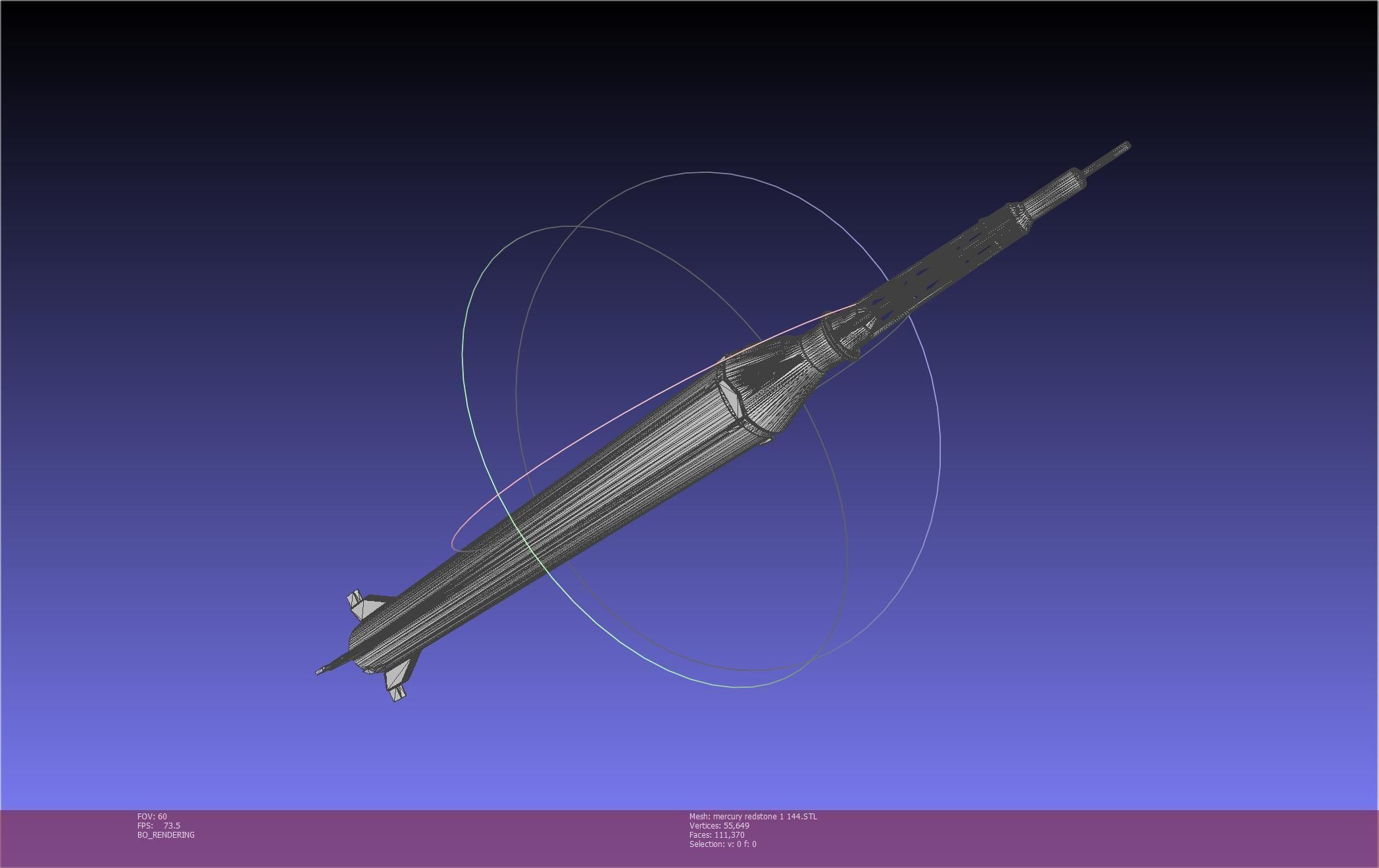 Mercury-Redstone Rocket Printable Miniature 3D print model_48