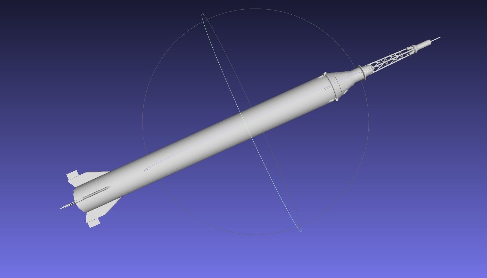 Mercury-Redstone Rocket Printable Miniature 3D print model_23