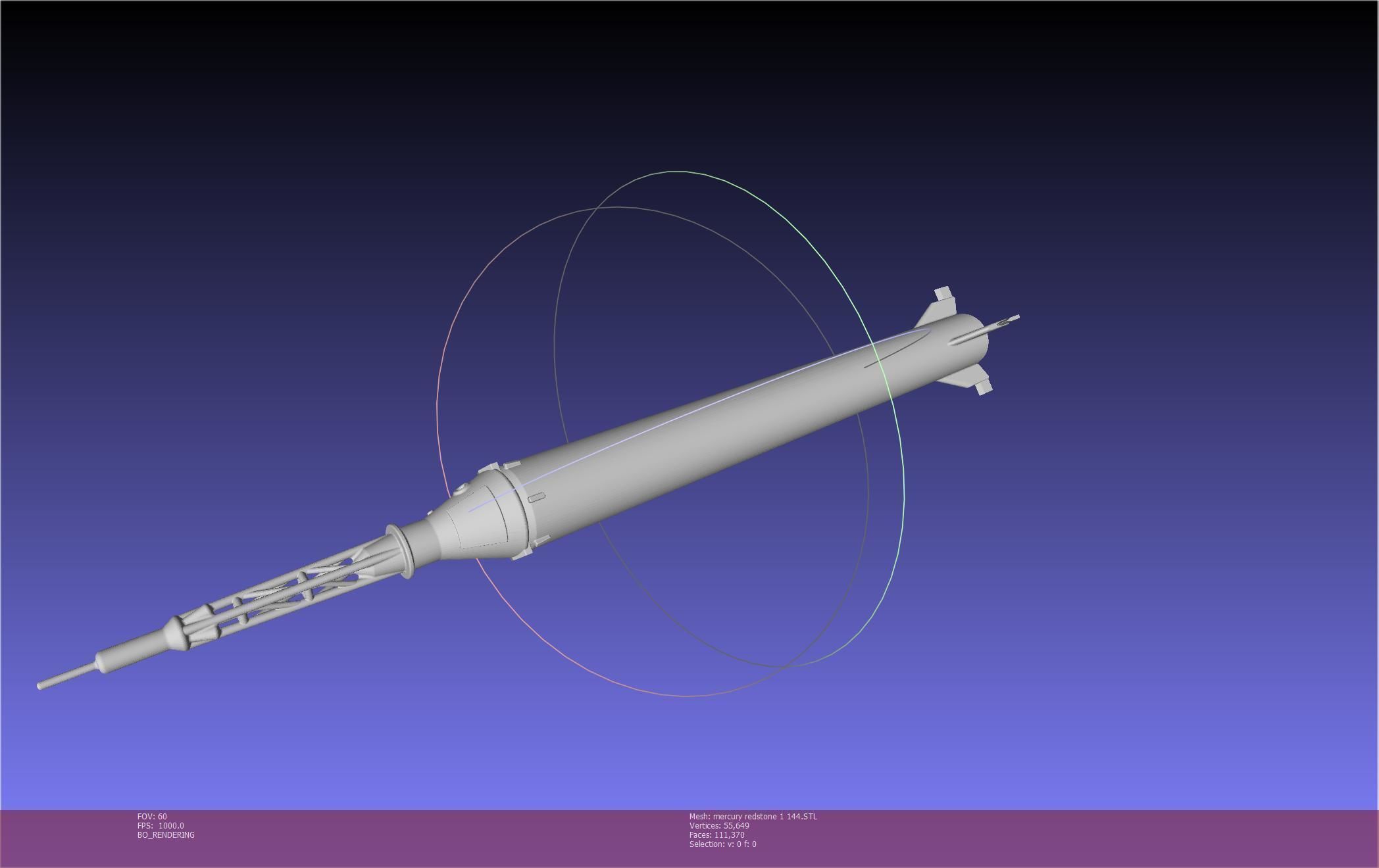 Mercury-Redstone Rocket Printable Miniature 3D print model_137
