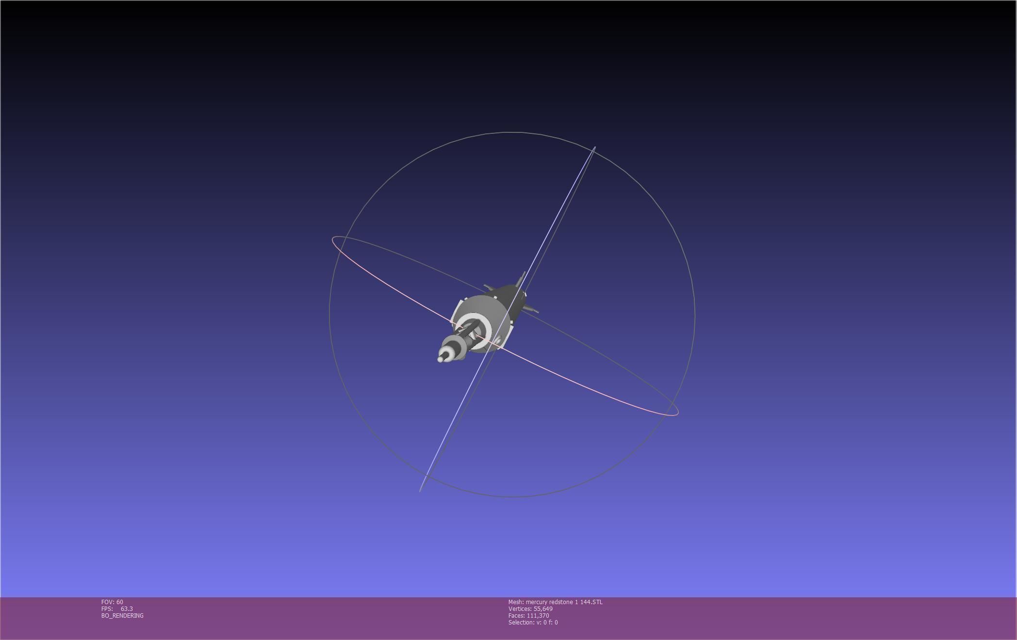 Mercury-Redstone Rocket Printable Miniature 3D print model_68