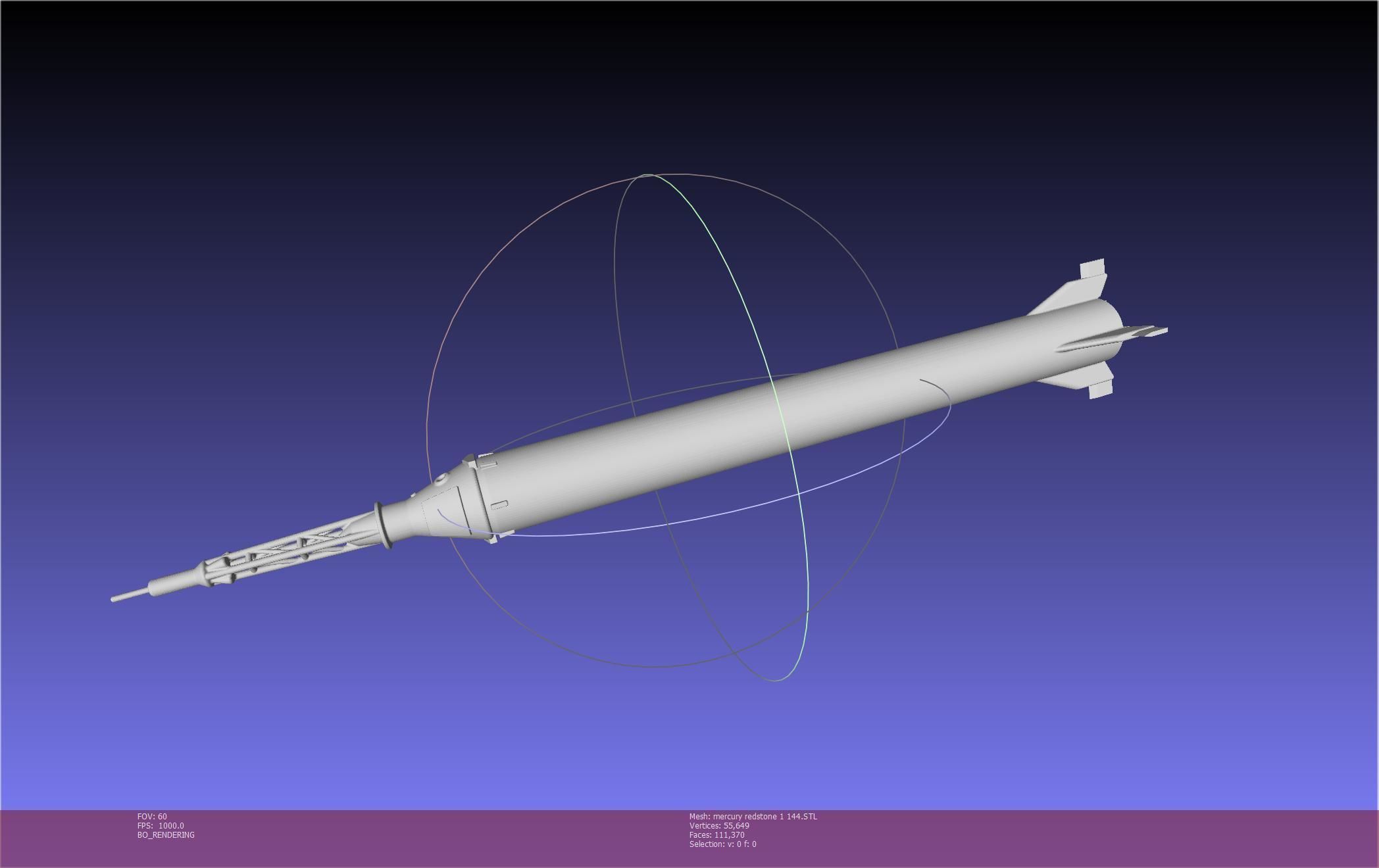 Mercury-Redstone Rocket Printable Miniature 3D print model_135