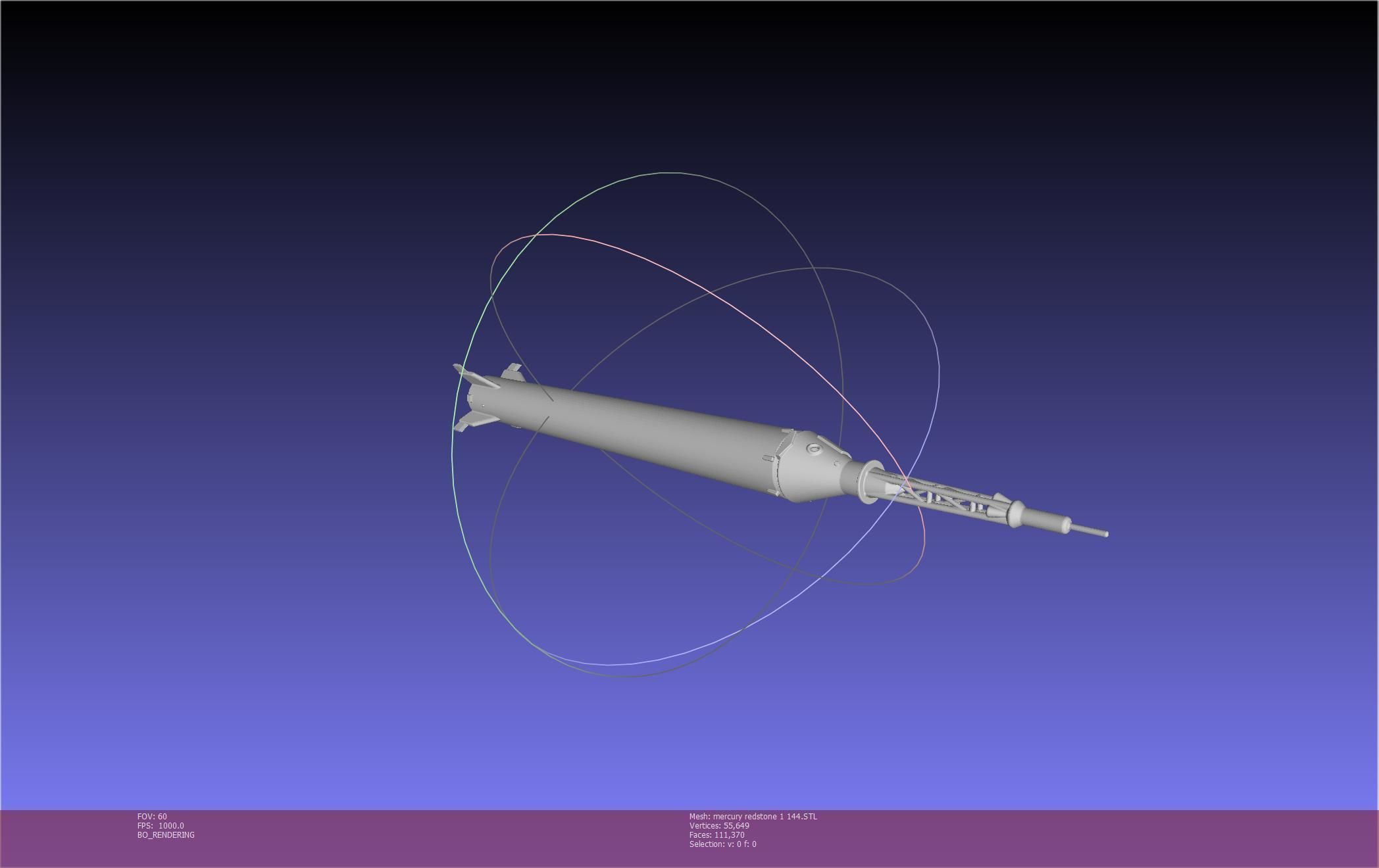 Mercury-Redstone Rocket Printable Miniature 3D print model_107