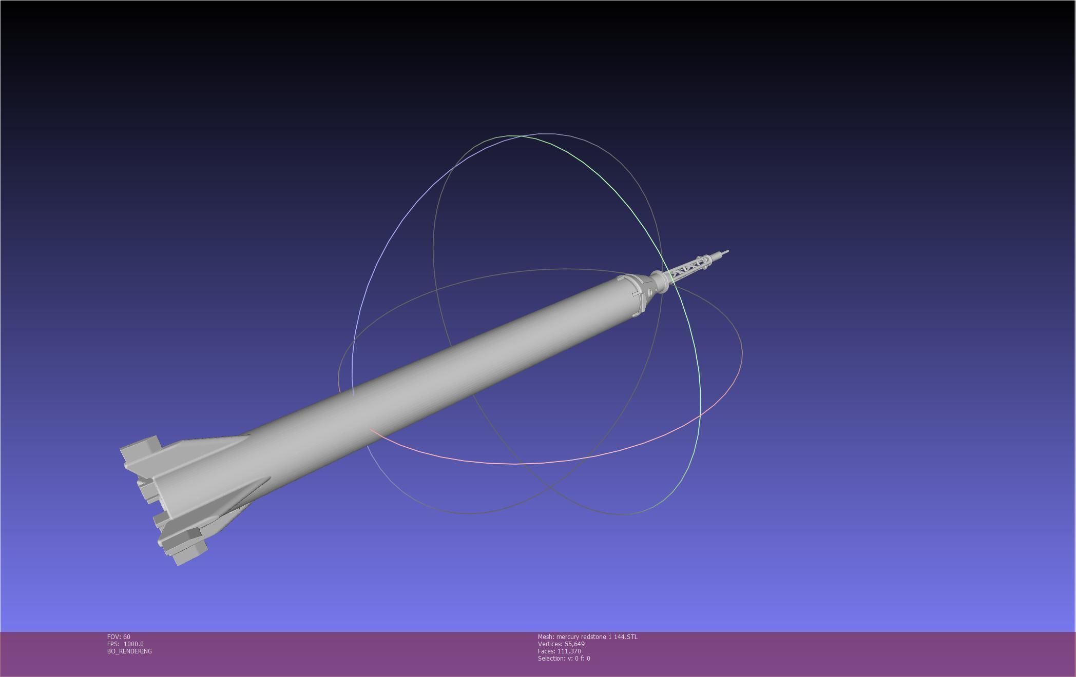 Mercury-Redstone Rocket Printable Miniature 3D print model_118