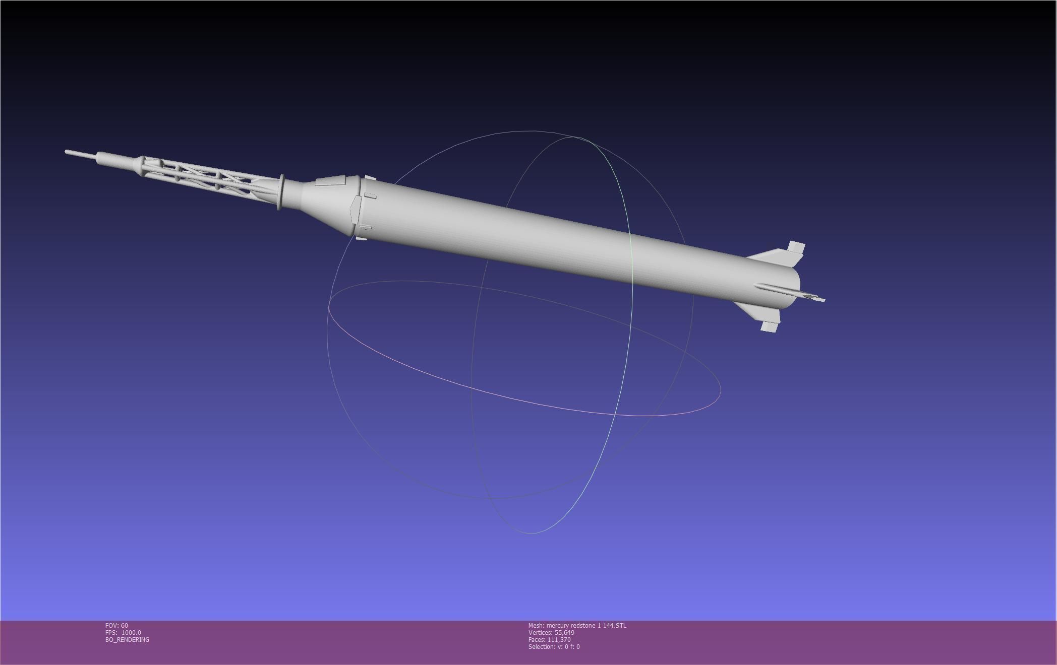 Mercury-Redstone Rocket Printable Miniature 3D print model_146