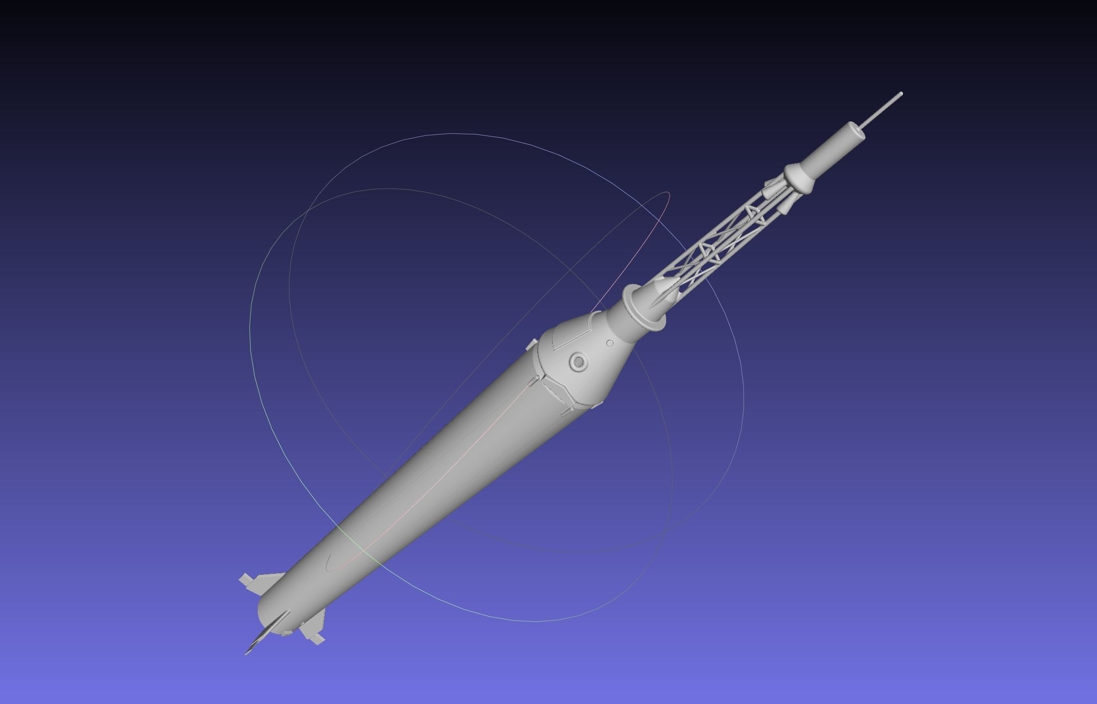 Mercury-Redstone Rocket Printable Miniature 3D print model_16
