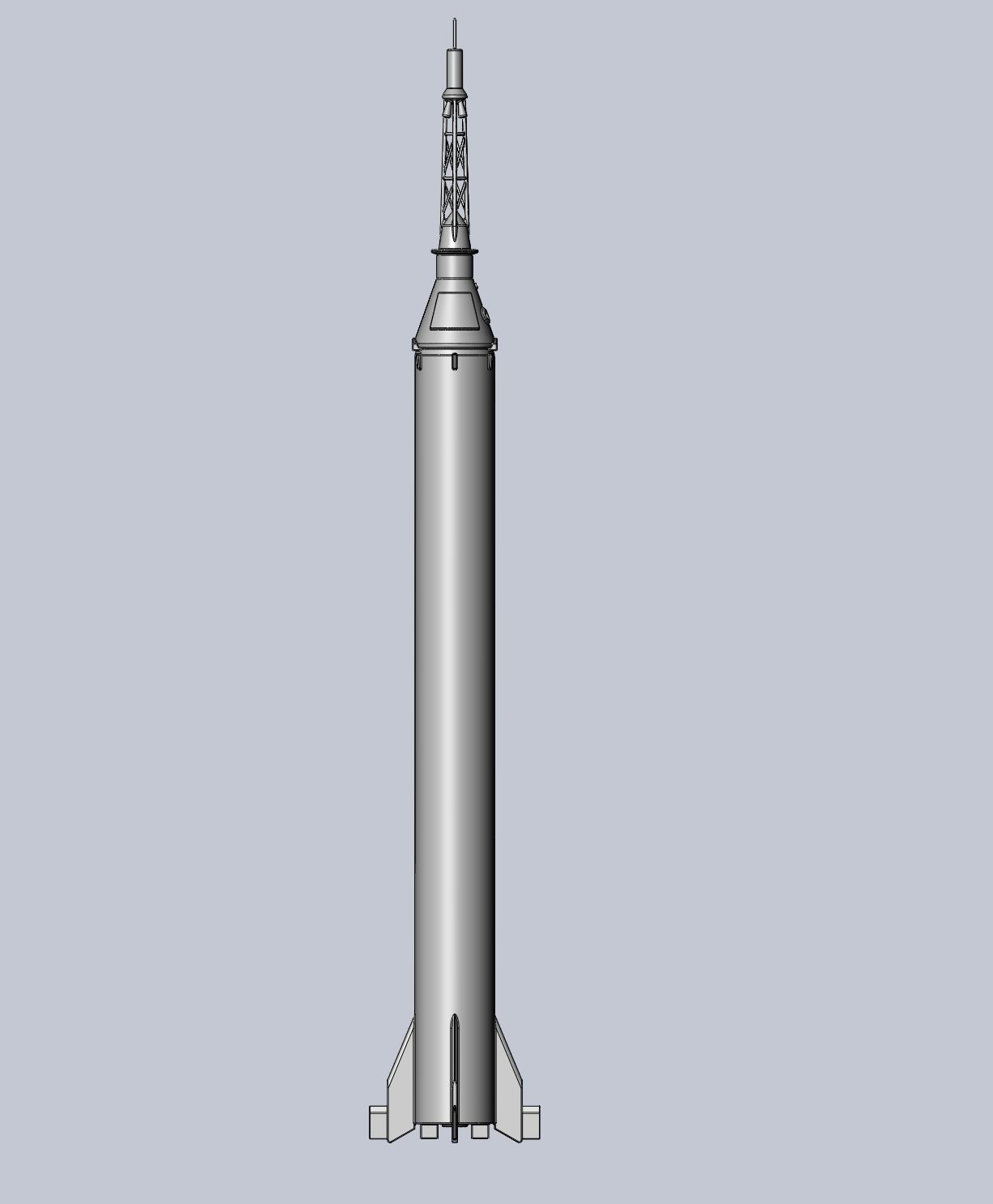 Mercury-Redstone Rocket Printable Miniature 3D print model_25