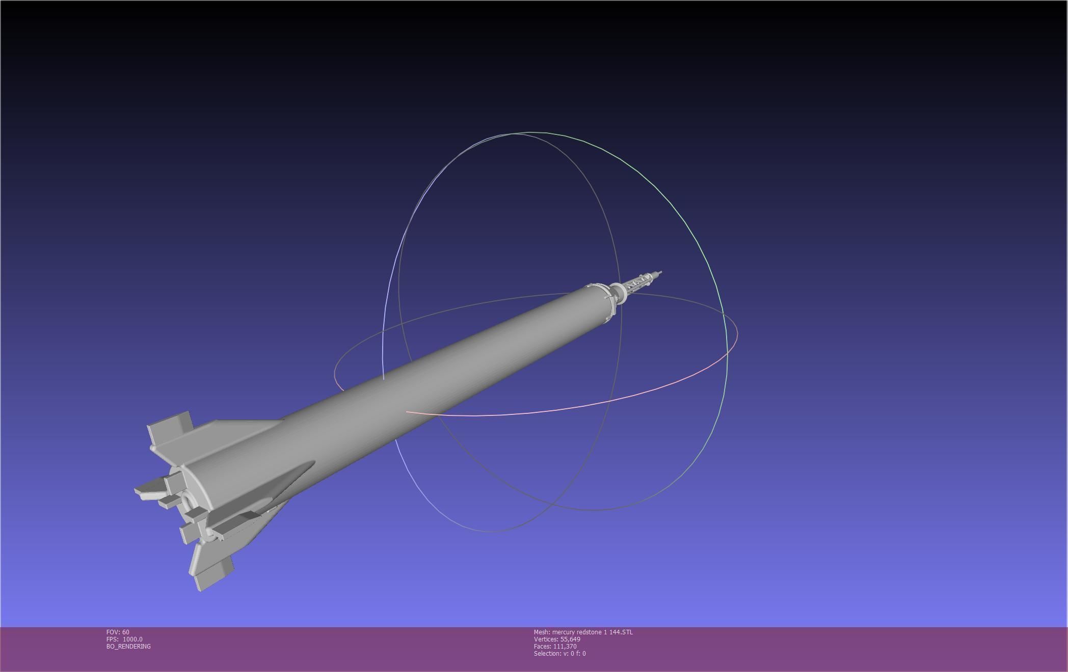 Mercury-Redstone Rocket Printable Miniature 3D print model_119