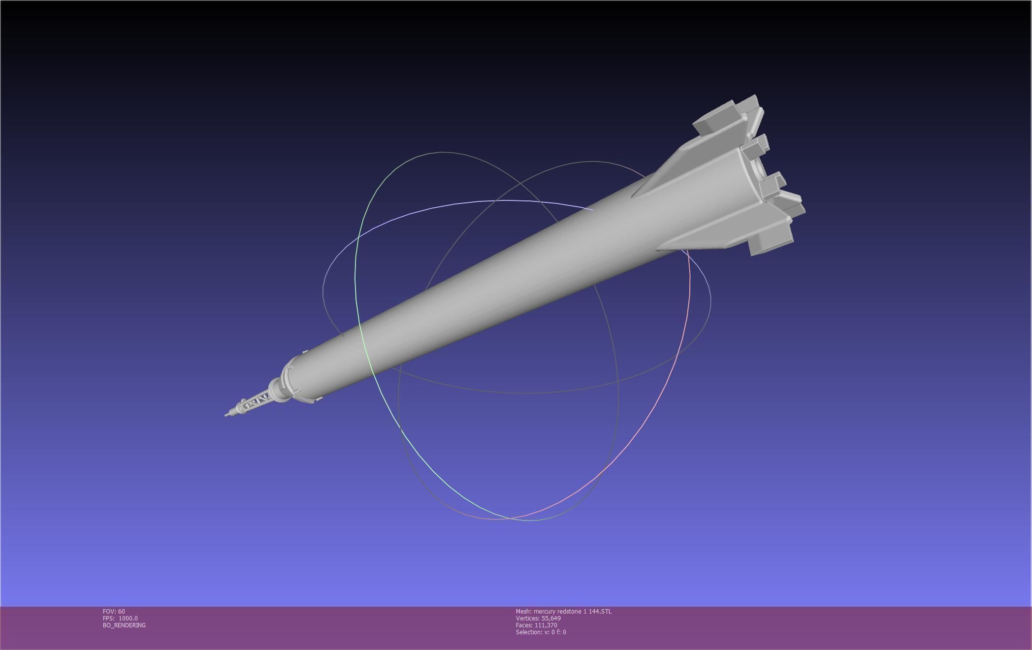 Mercury-Redstone Rocket Printable Miniature 3D print model_141