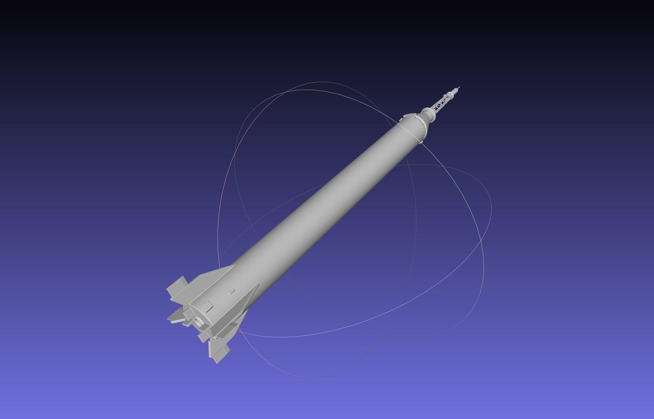 Mercury-Redstone Rocket Printable Miniature 3D print model_31