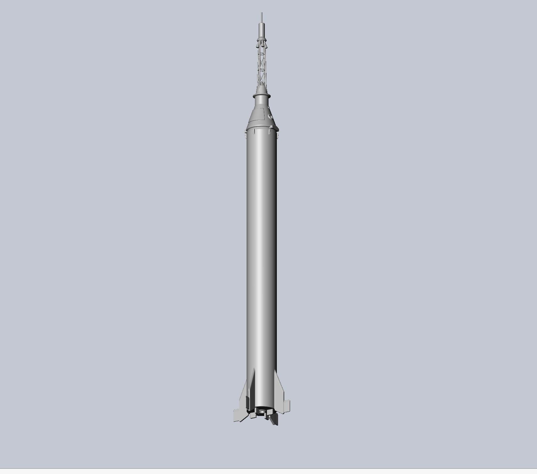 Mercury-Redstone Rocket Printable Miniature 3D print model_6