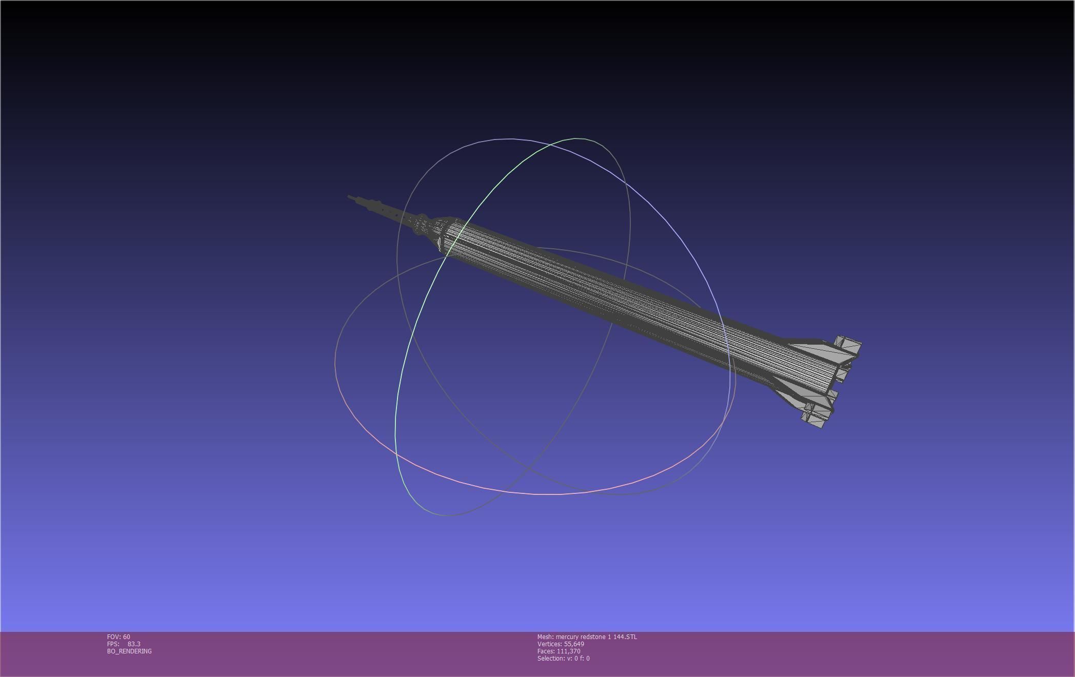 Mercury-Redstone Rocket Printable Miniature 3D print model_51