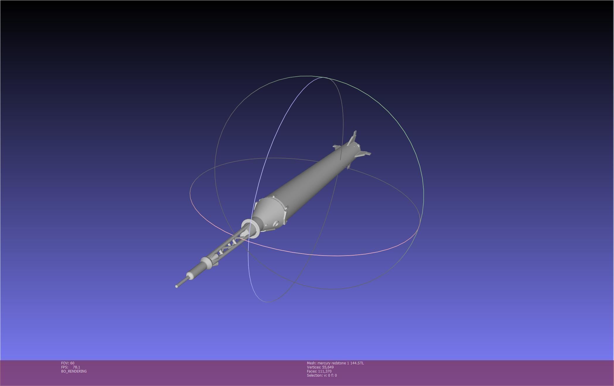 Mercury-Redstone Rocket Printable Miniature 3D print model_63