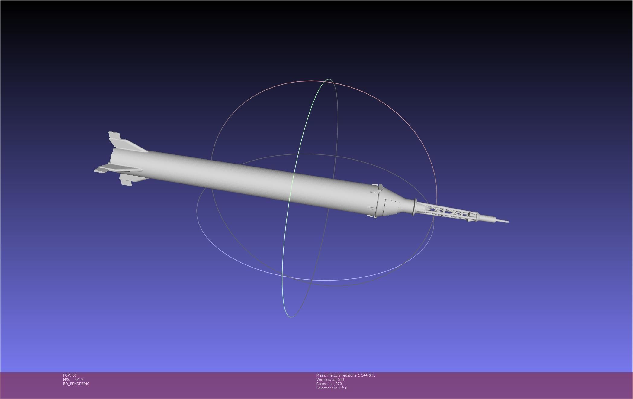 Mercury-Redstone Rocket Printable Miniature 3D print model_80